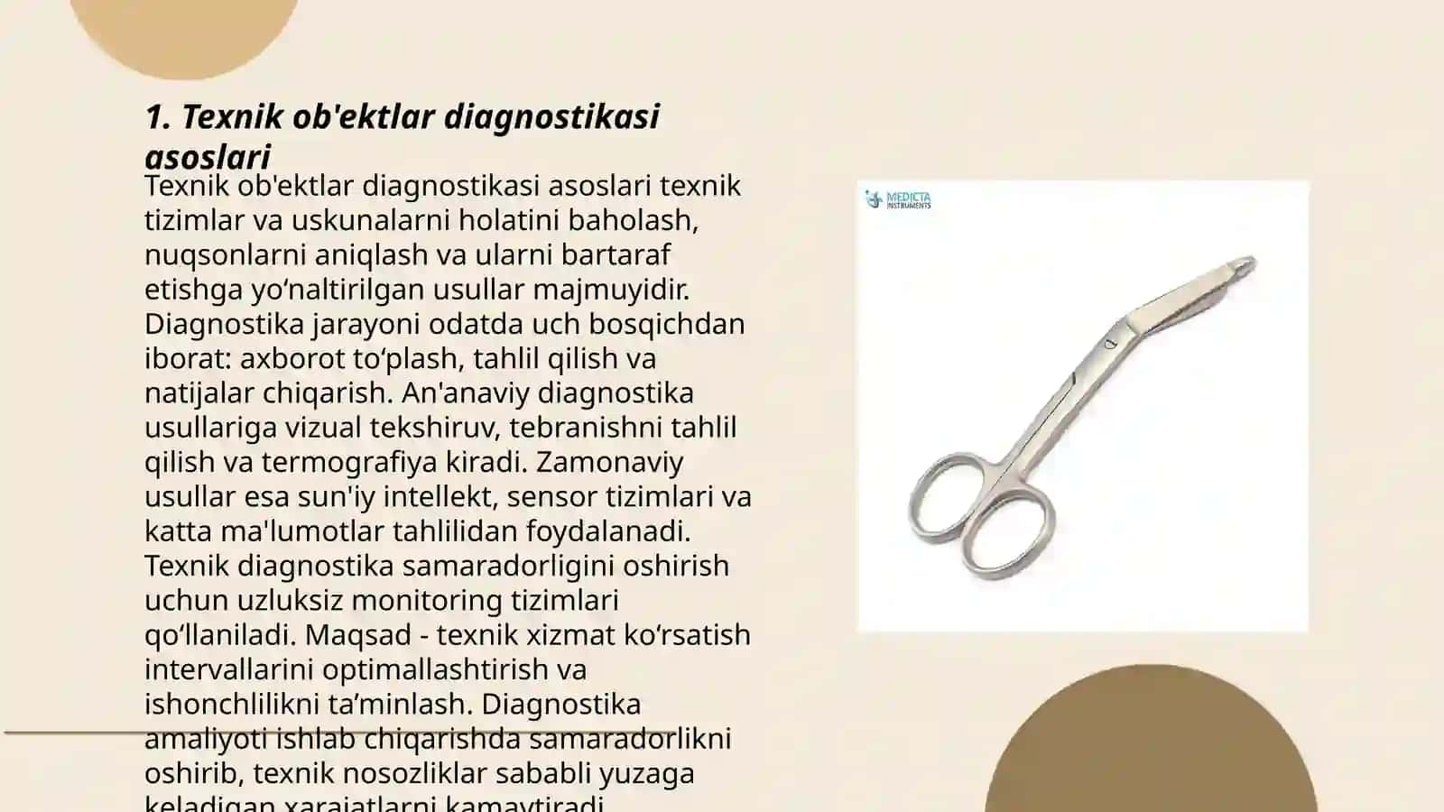 Texnik ob'ektlar diagnostikasi asoslari 3