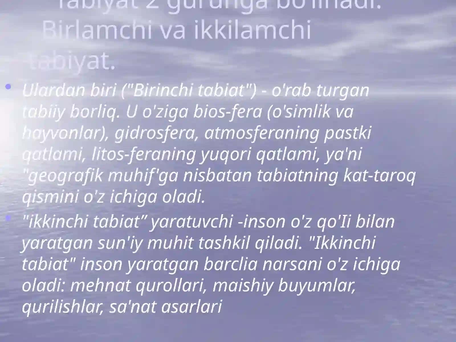 Tabiatshunoslikning falsafiy kontseptsiyalari 3