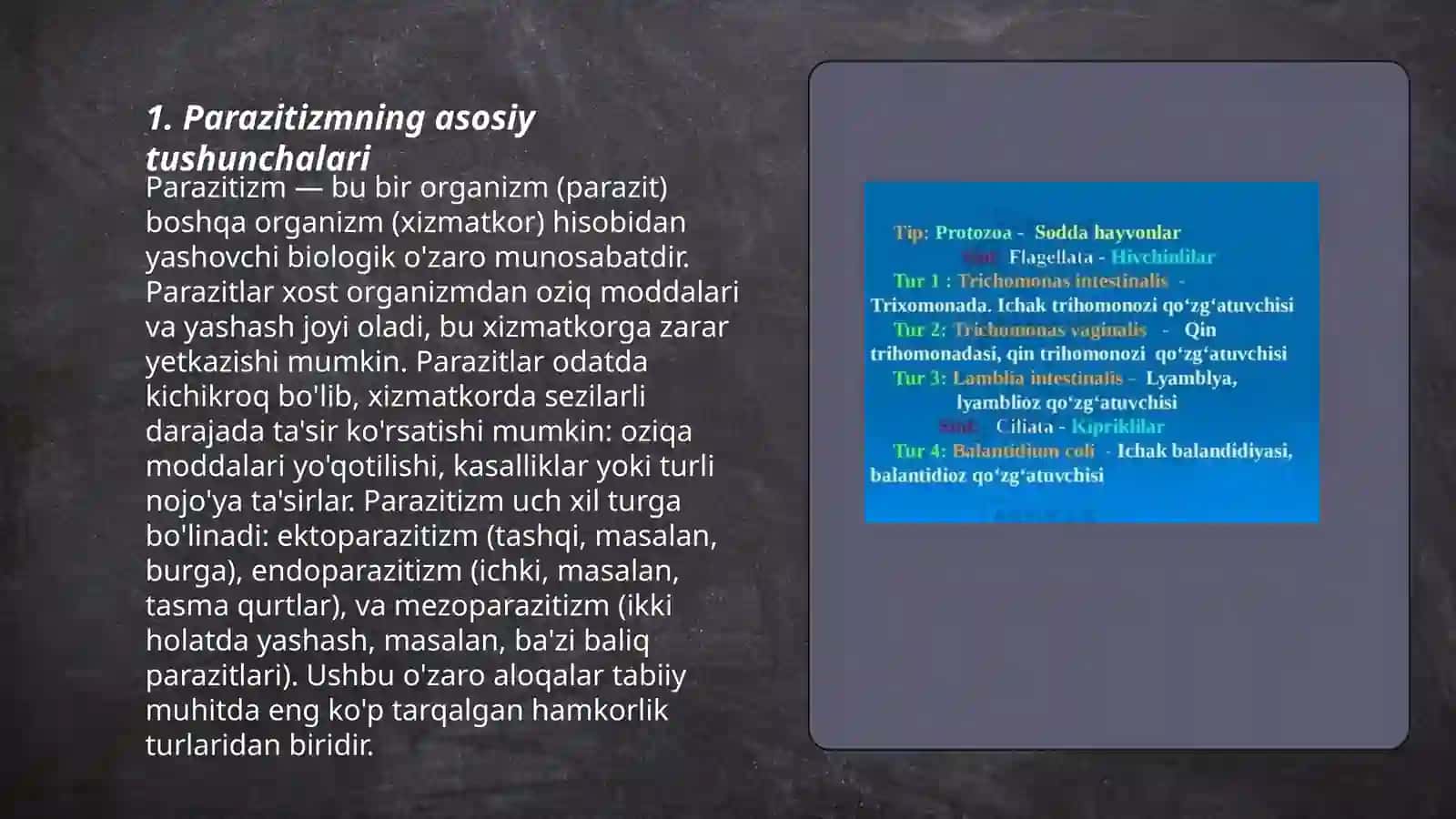 Parazitologiya asoslari, parazitlikning kelib chiqishi 3