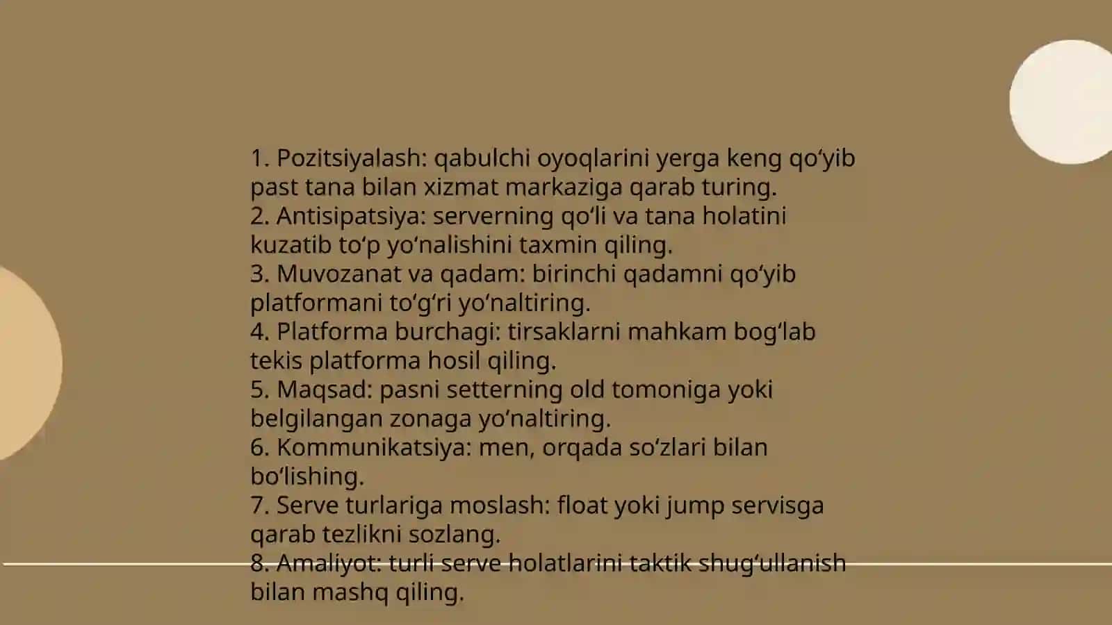 Valibol sport turida toʻpni uzatish taktikasi 3