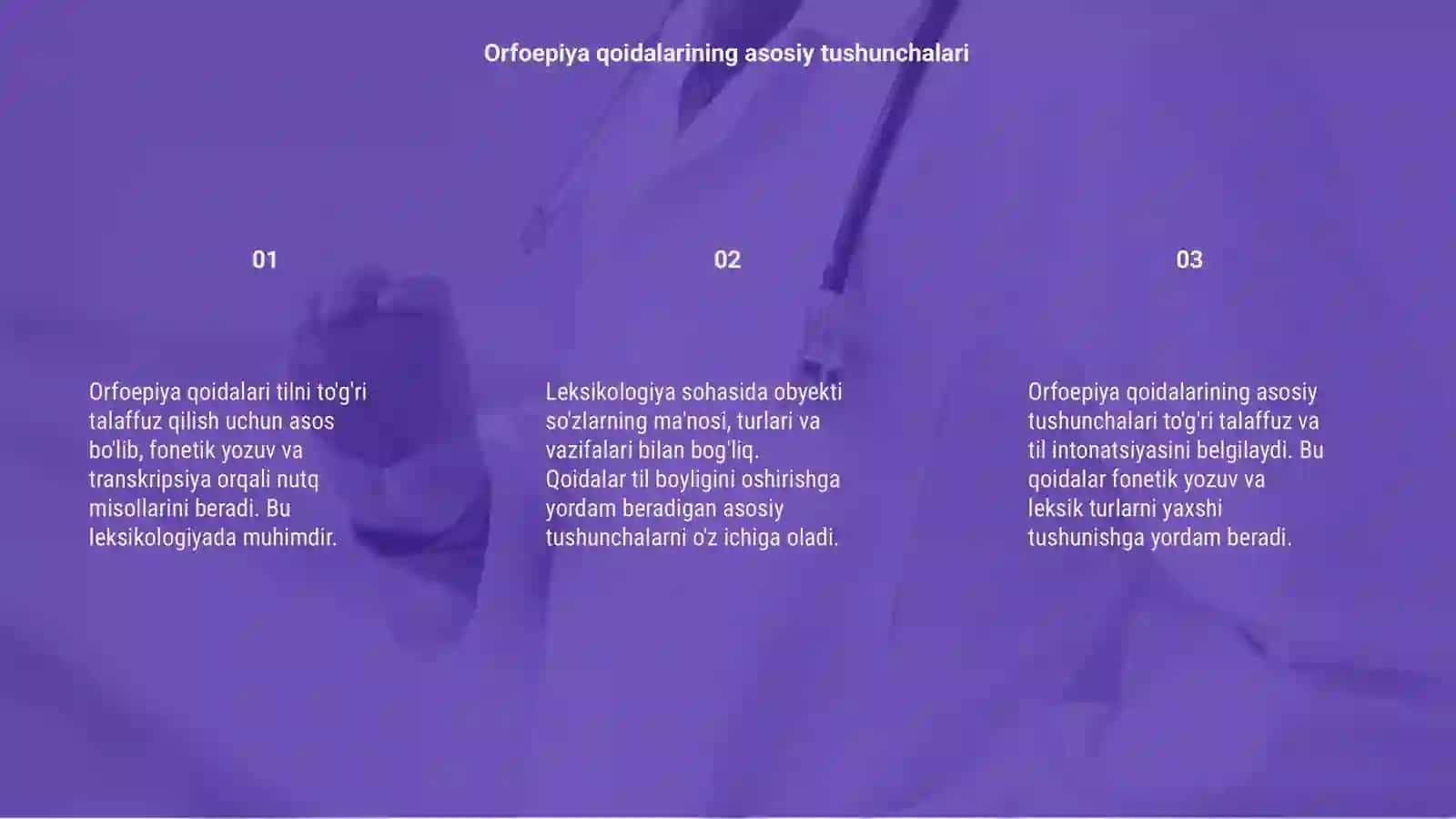 Orfoepiya qoidalari fonetik yozuv (transkripsiya) leksikologiya 3
