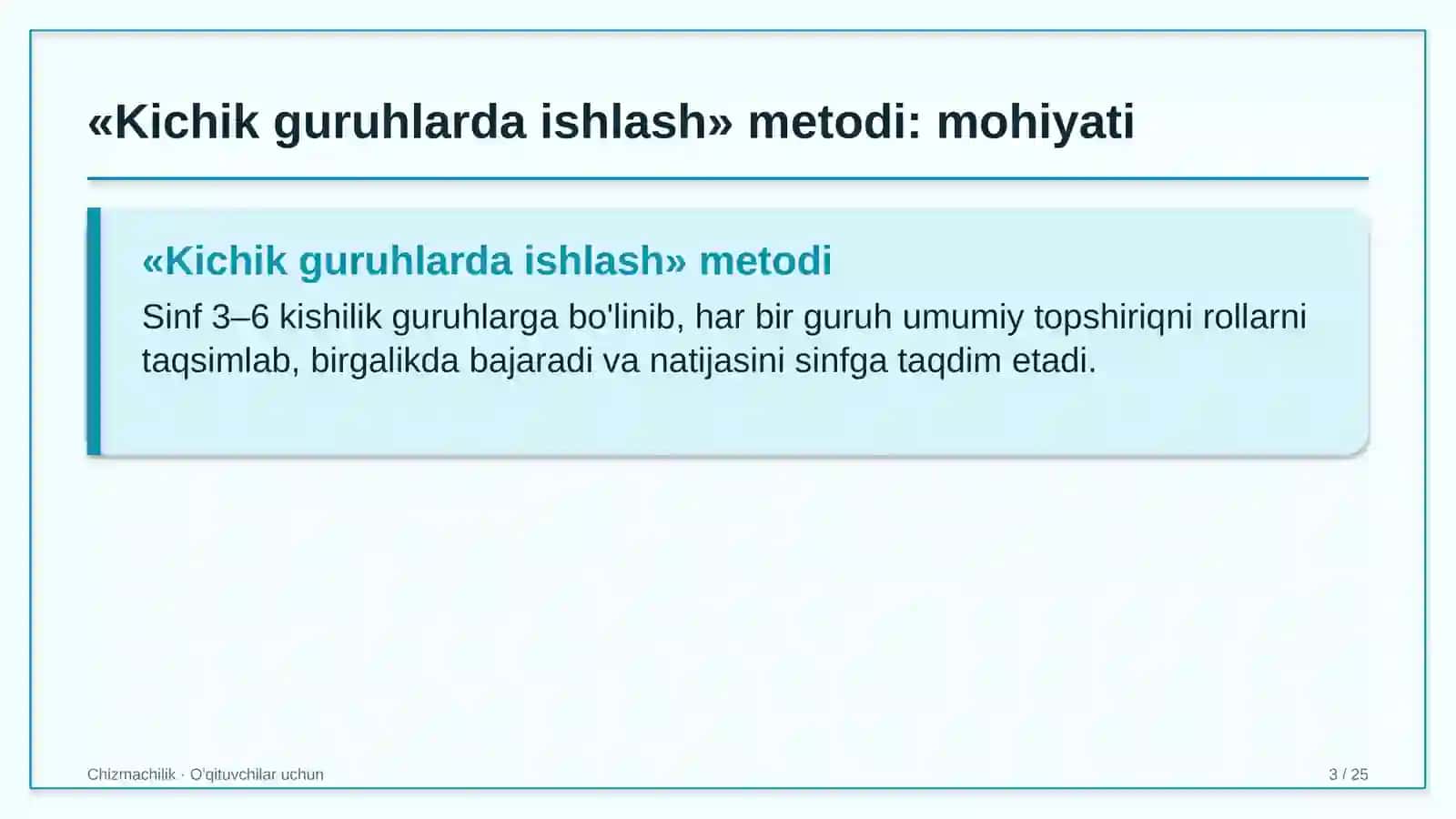 chizmachilik darslarida kichik guruhlarda ishlash metodidan foydalanish 1115 3