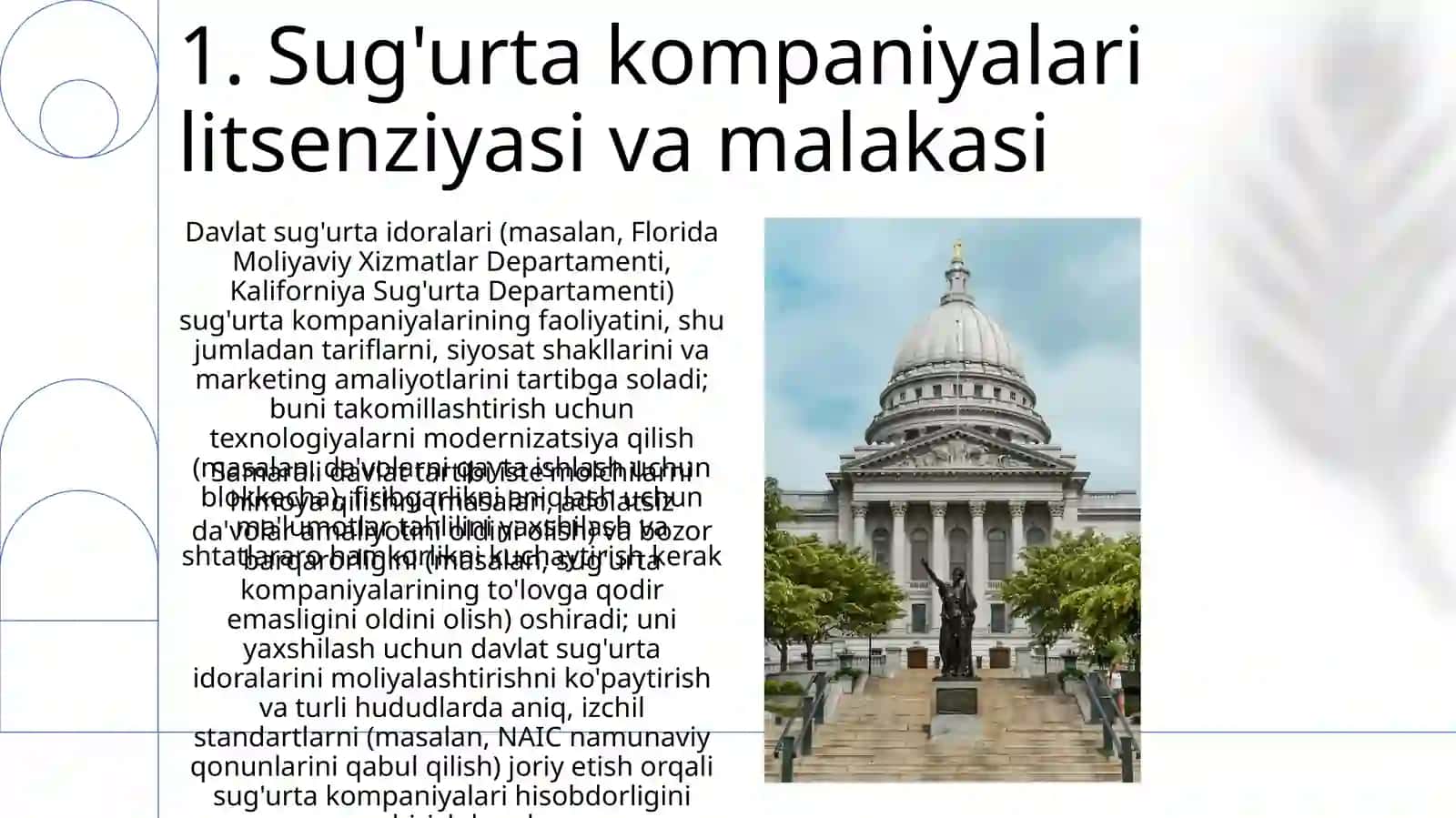 Sug‘urta faoliyatini davlat tomonidan tartibga solish mexanizmini takomillashtirish 3