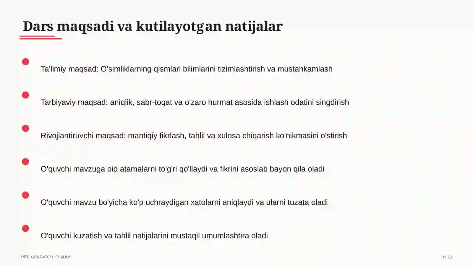 O'simliklarning qismlari (2-sinf) 3