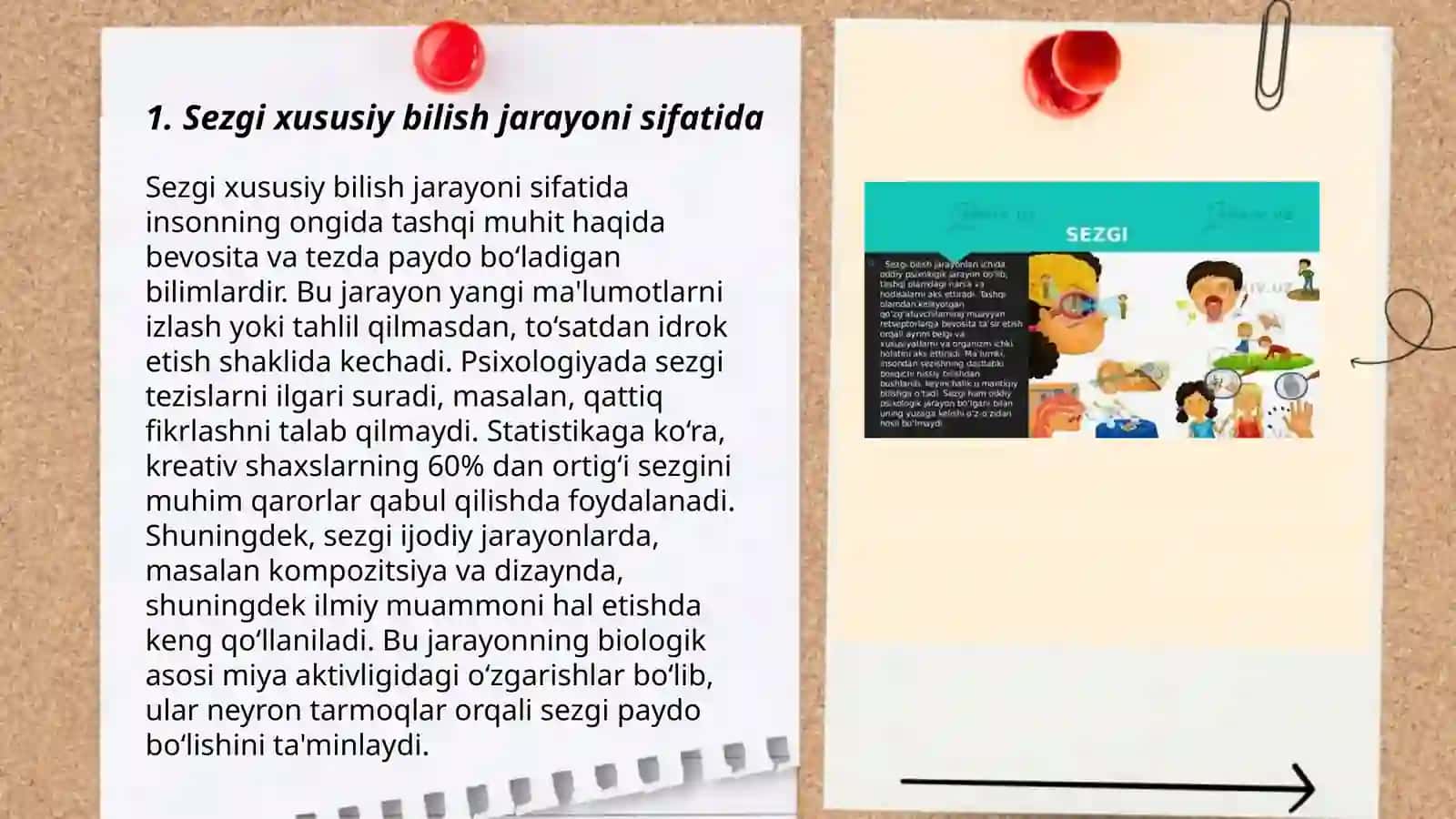 Sezgi xususiy bilish jarayoni asosi sifatida 3