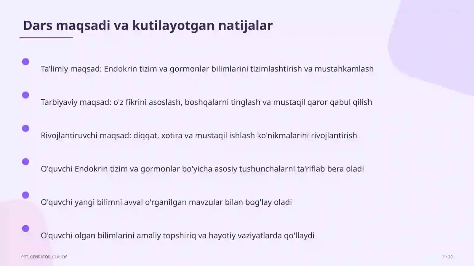 Endokrin tizim va gormonlar (8-sinf) 3