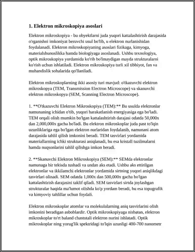 ELEKTRON MIKROSKOPIYA.SKANERLOVCHI MIKROSKOPIYA.LYUMINESSENT MIKROSKOP 3