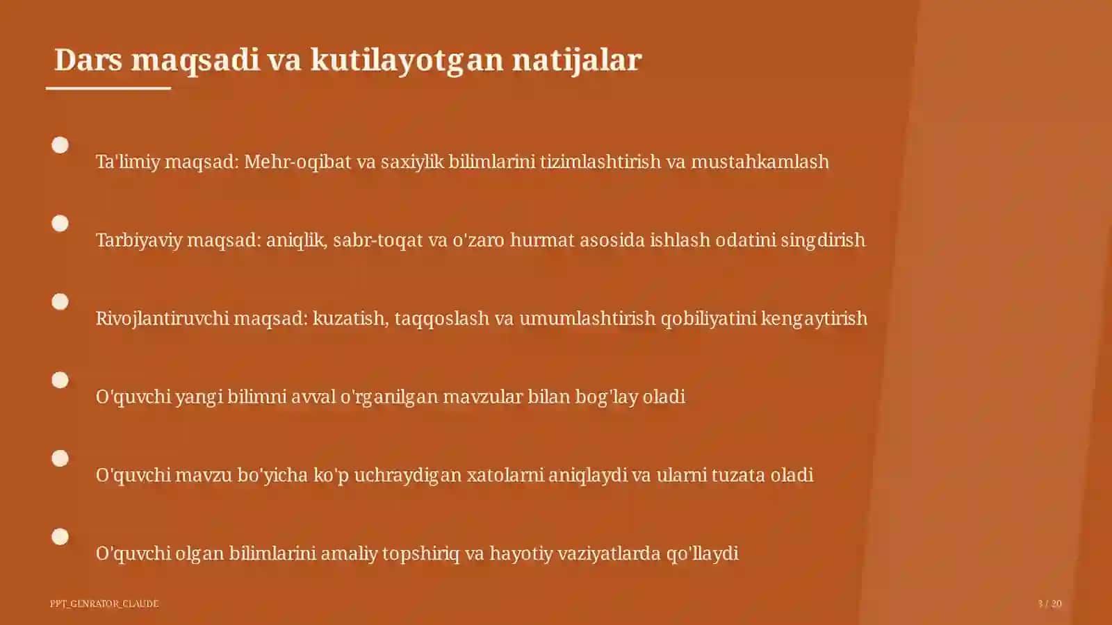 Mehr-oqibat va saxiylik (4-sinf) 3