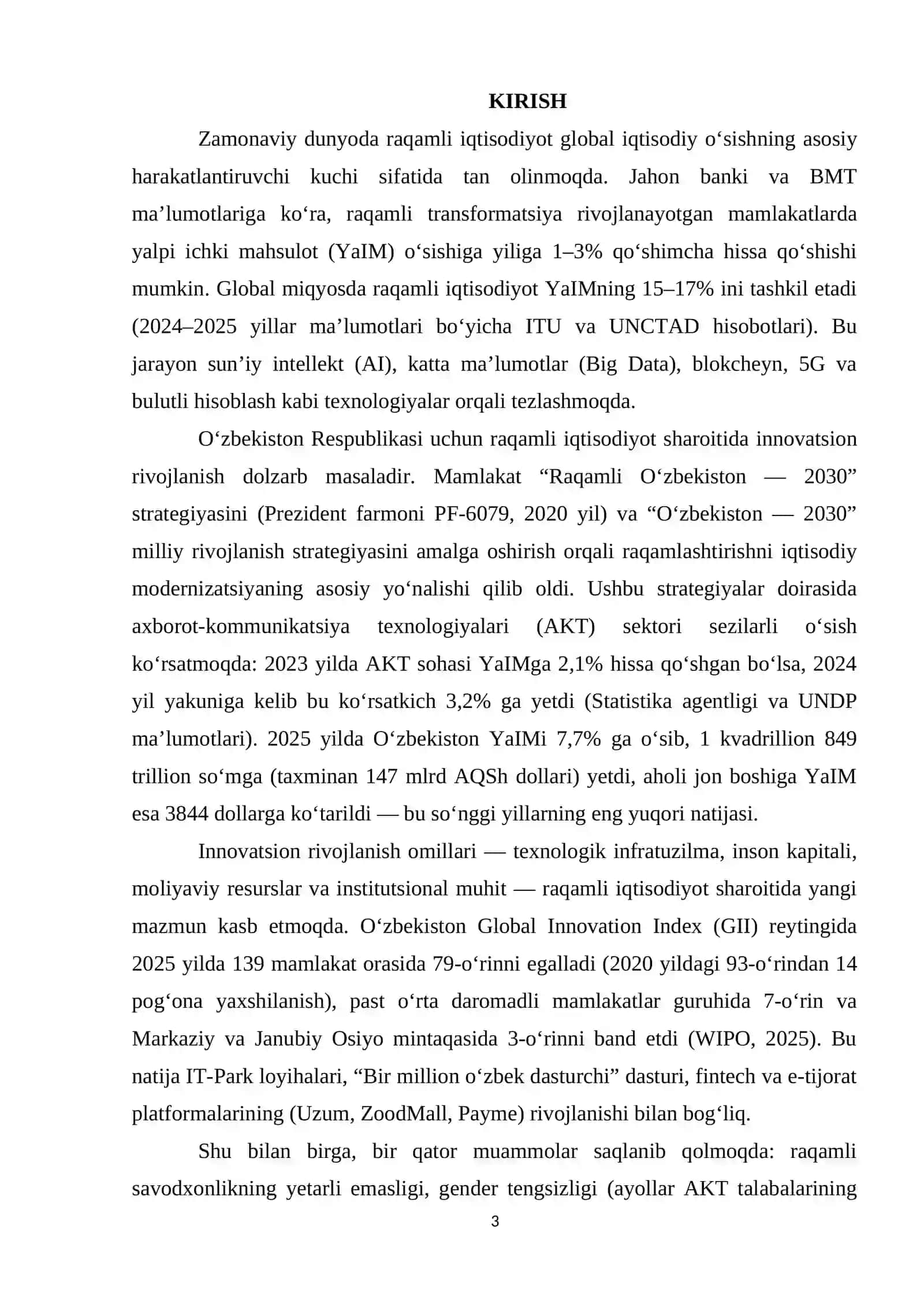 Raqamli iqtisodiyot sharoitida innovatsion rivojlanish omillari 3