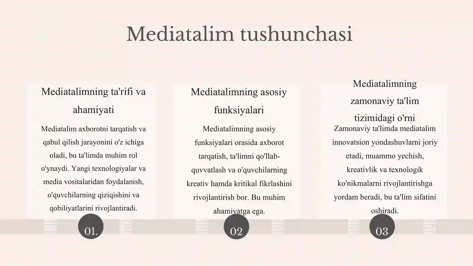 Mediata'lim va mediakomponentlik shakli omili 3