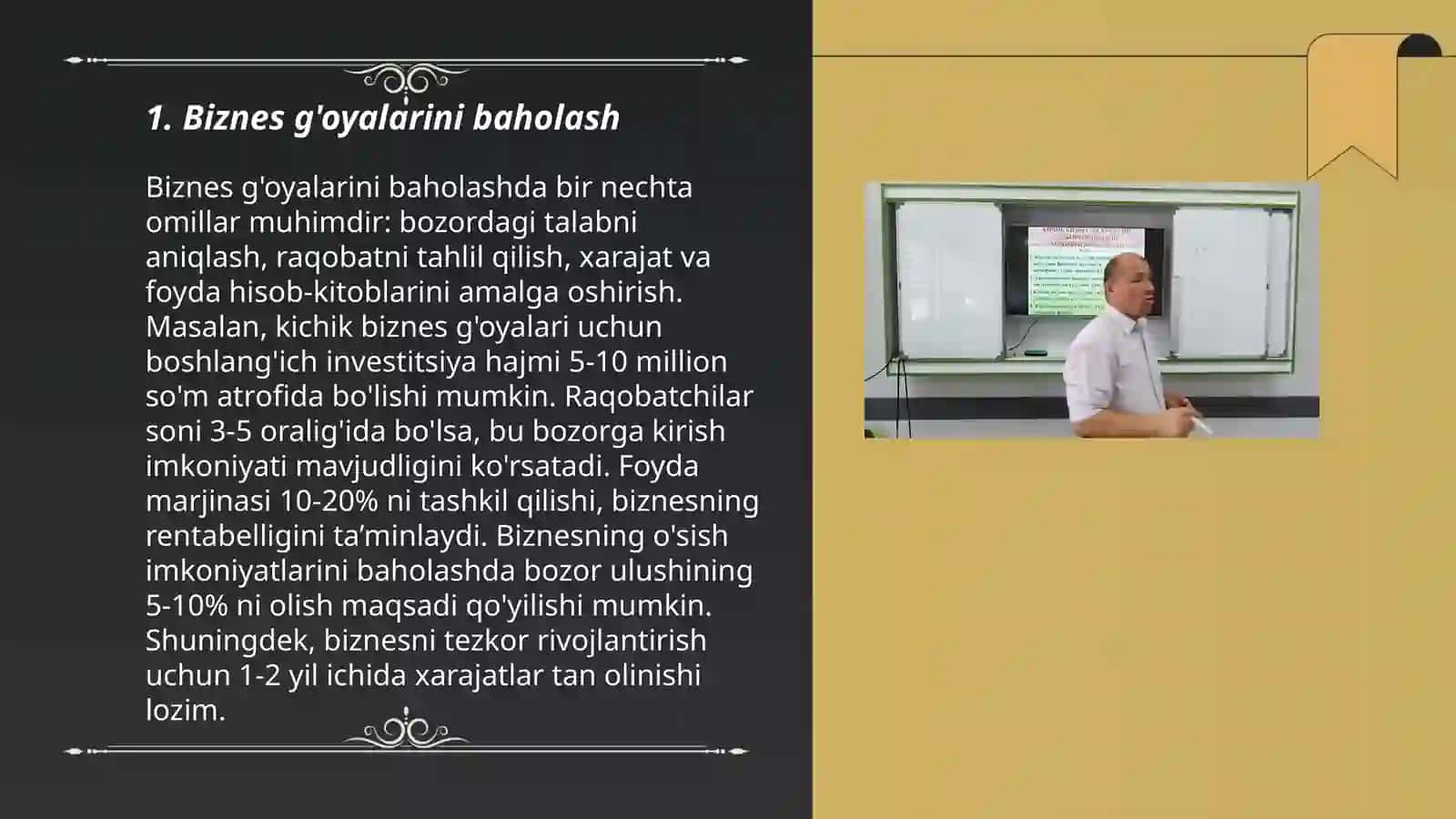 Biznes va tadbirkorlikni rejalashtirish 3