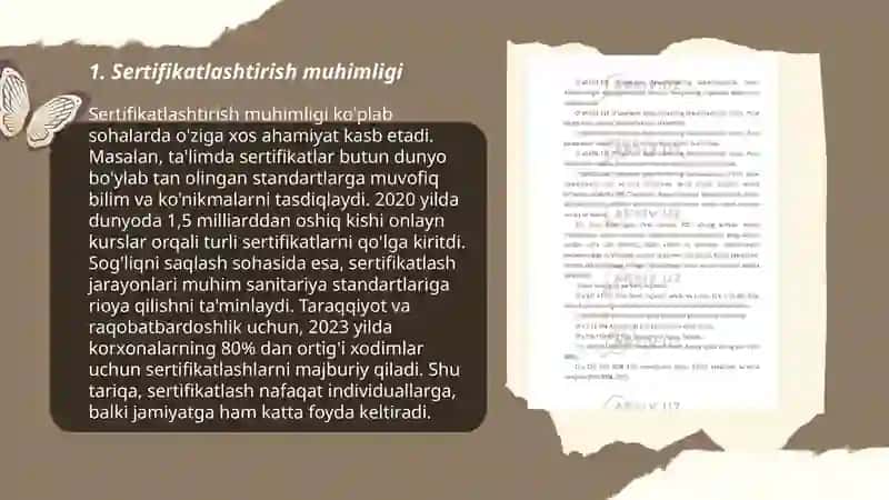 Sertifikatlashtirish Omillari 3