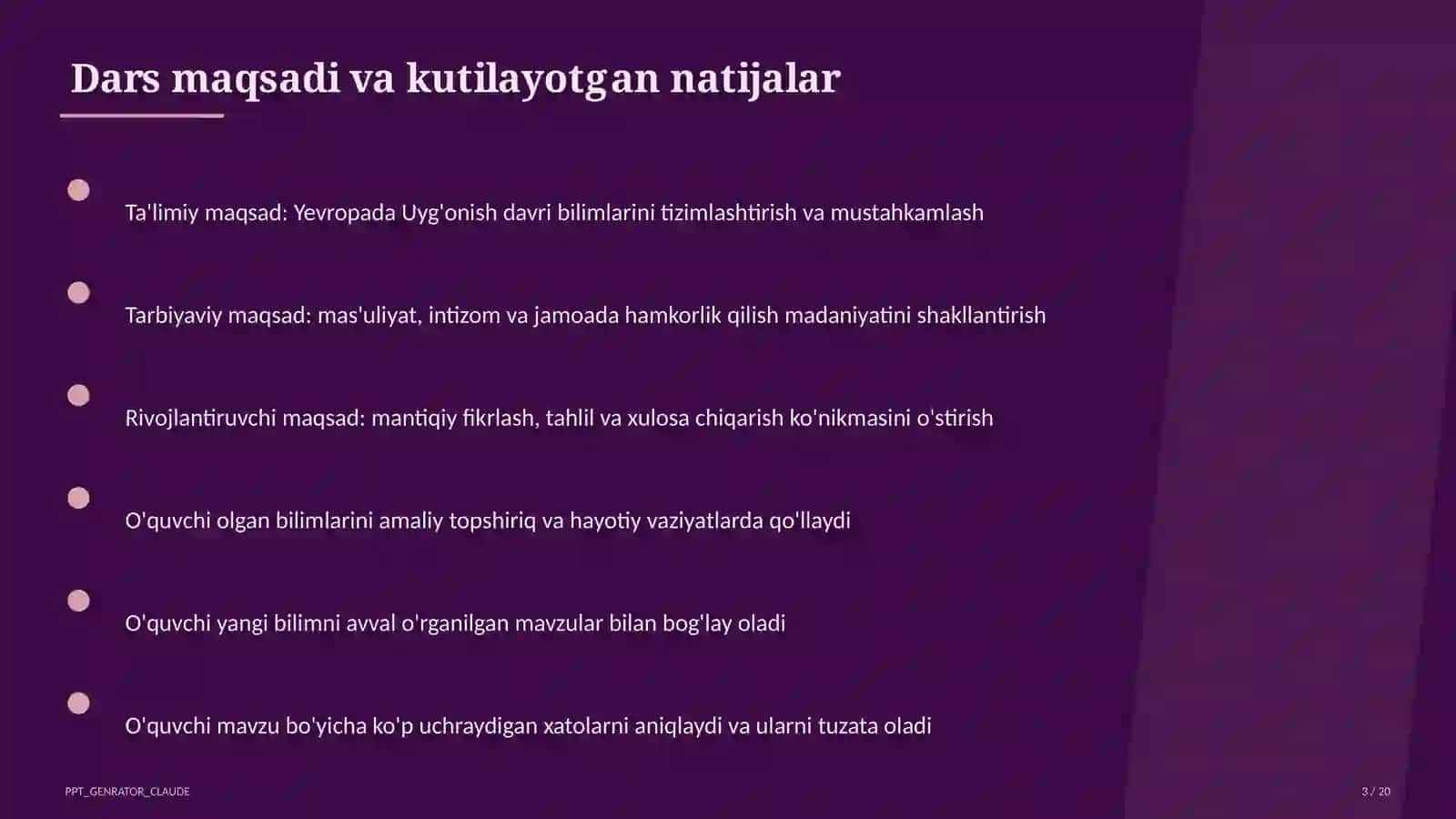 Yevropada Uyg'onish davri (8-sinf) 3