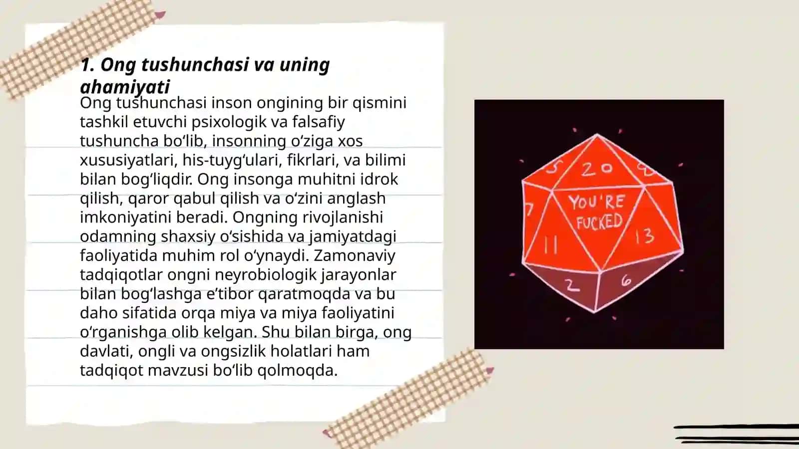 Ong va bilishning pedagogik amaliyotdagi oʻrni 3