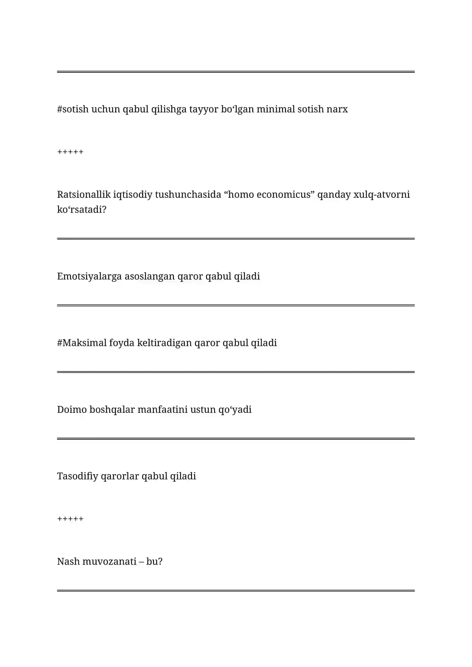 Xulq-atvor iqtisodiyoti nima? 3