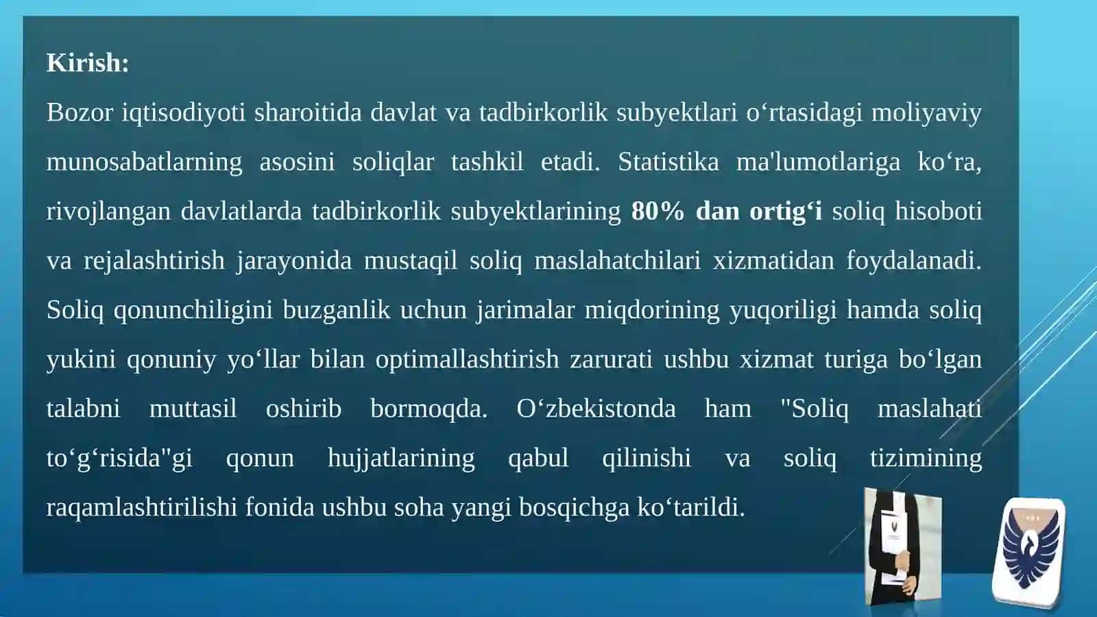 Soliq maslahatining nazariy, tashkiliy va iqtisodiy asoslari 3