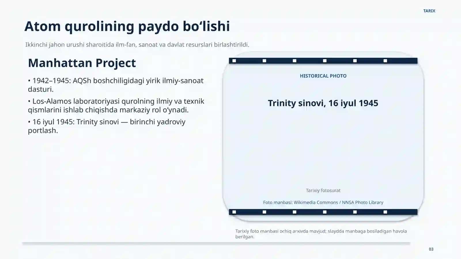 ATOM URUSHLARI hamda uning geosiyosiy oqibatlari 3
