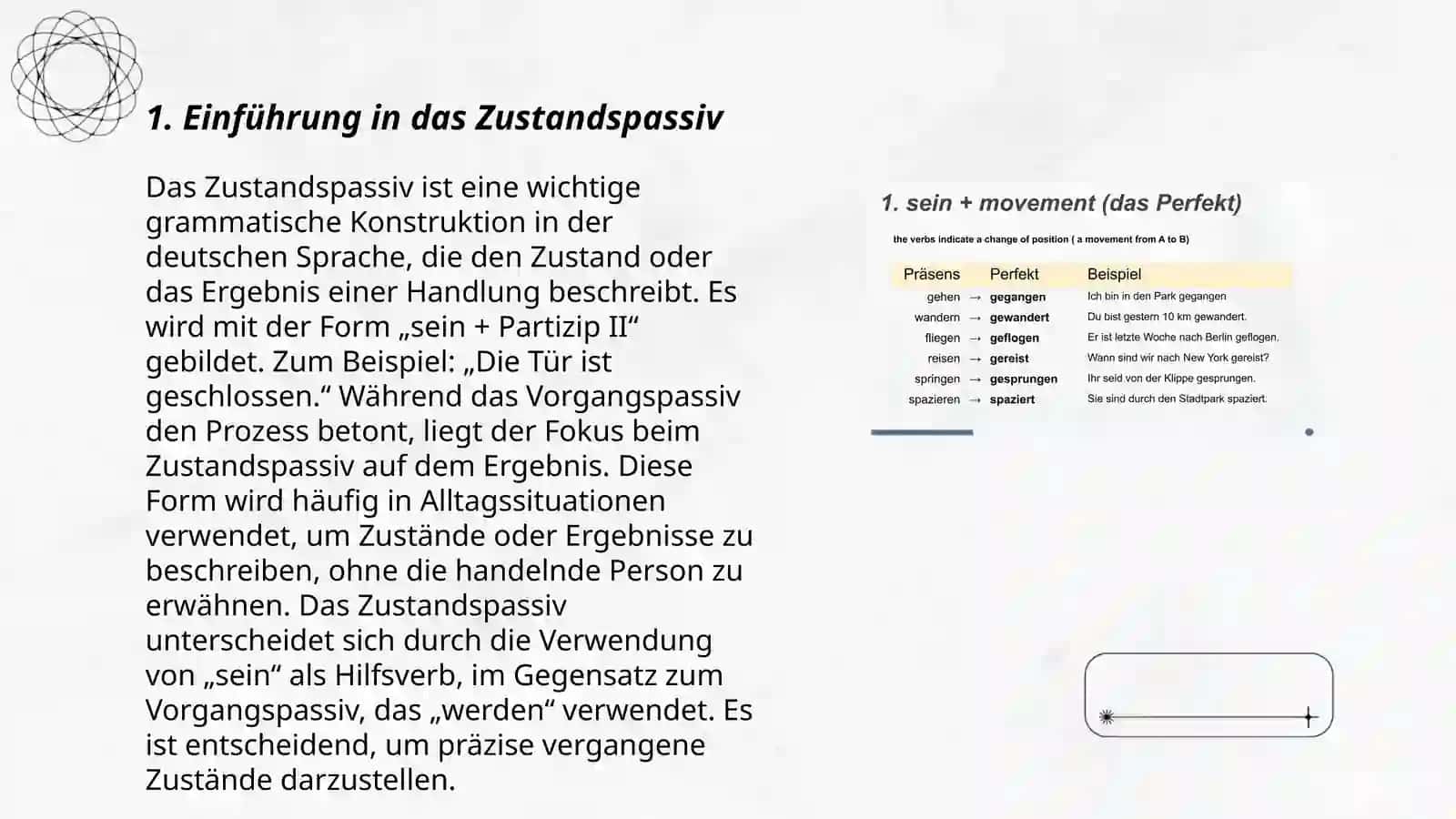 Thema Passiv mit sein |Zustandspassiv 3