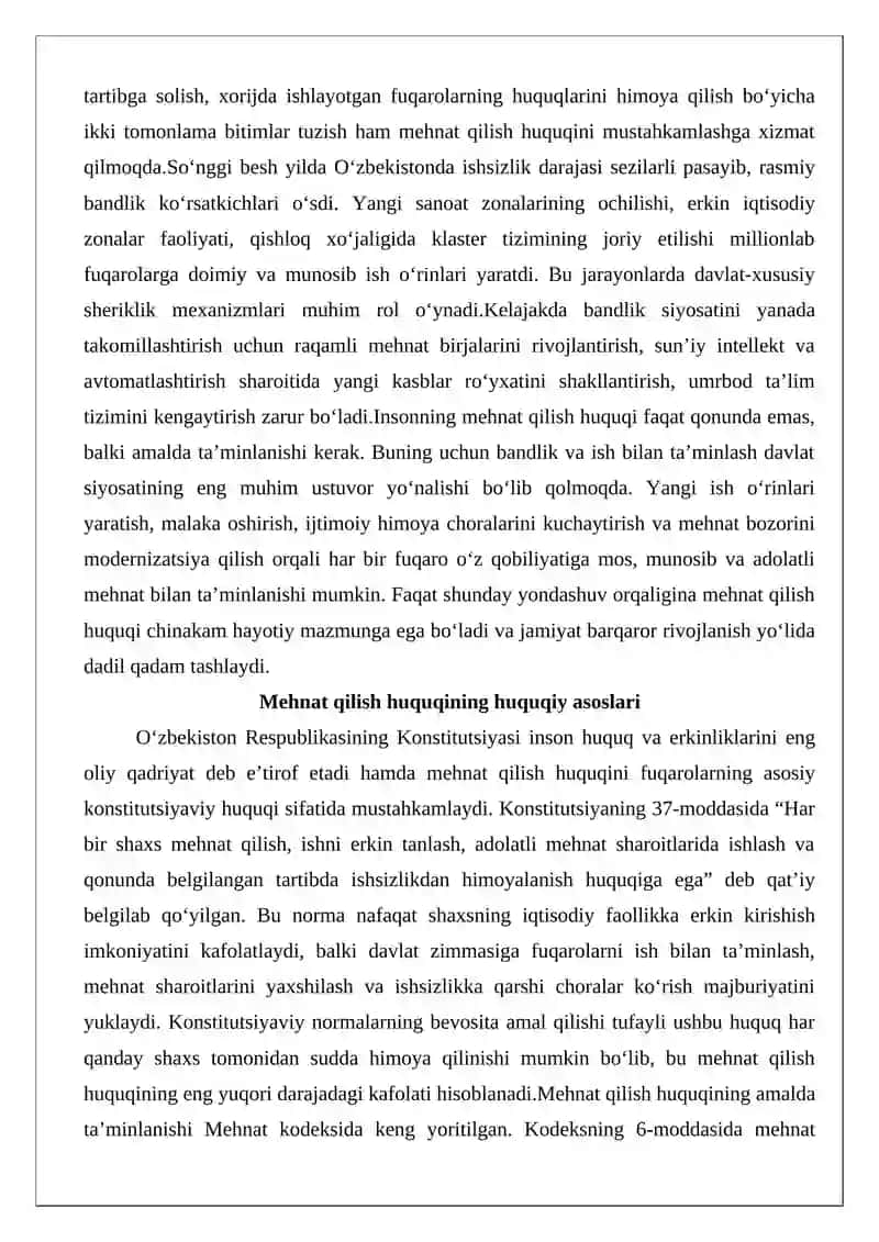Mehnat qilish huquqini ta’minlash 3