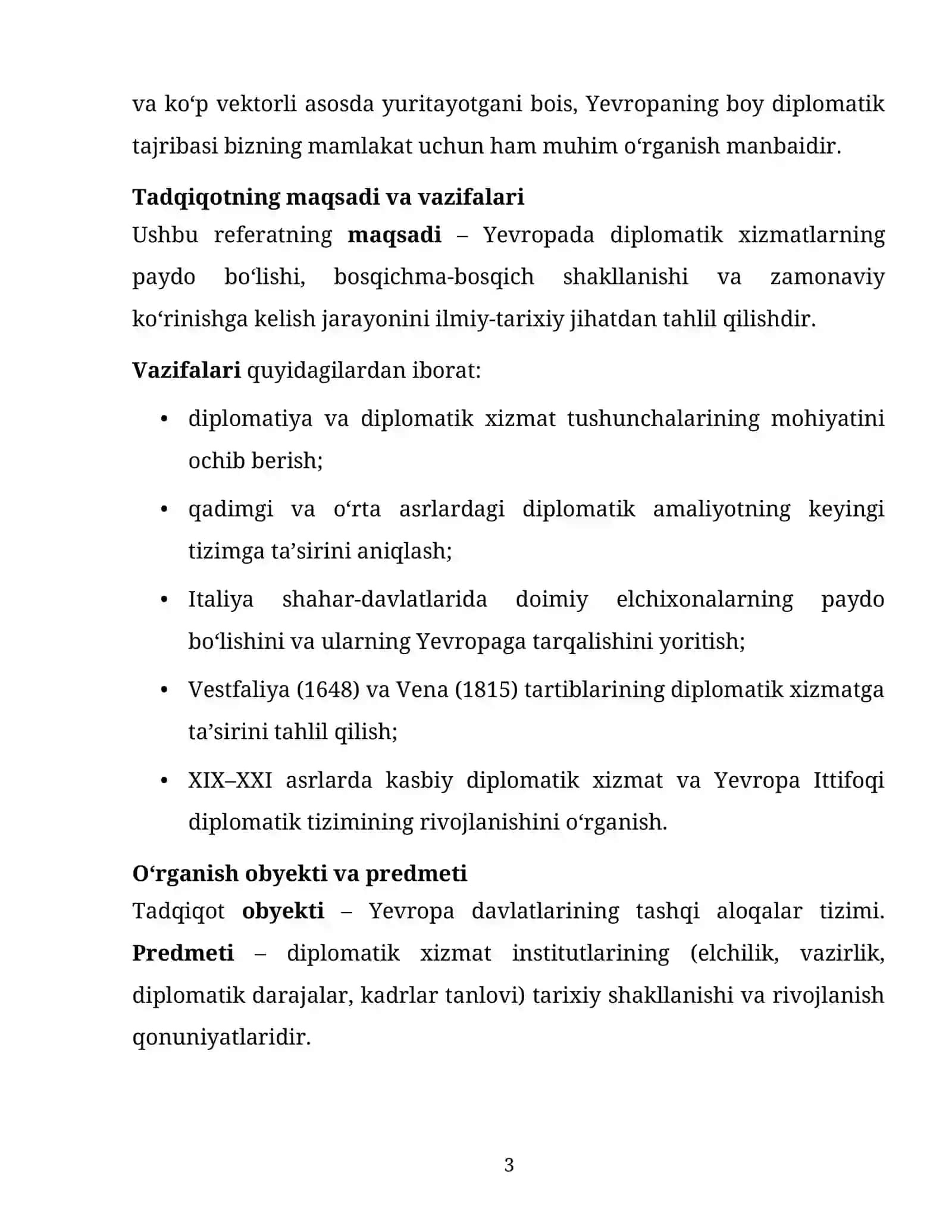 Yevropada diplomatik xizmatlarning shakllanishi 3