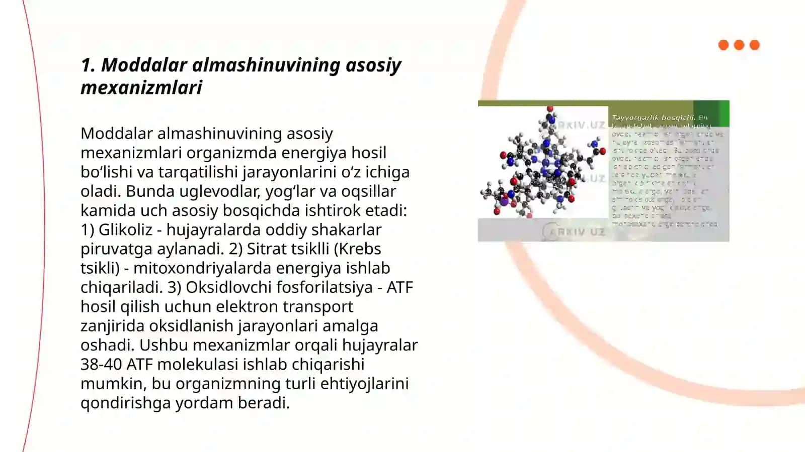 Moddalar almashinuvining asosiy mexanizmlari 3
