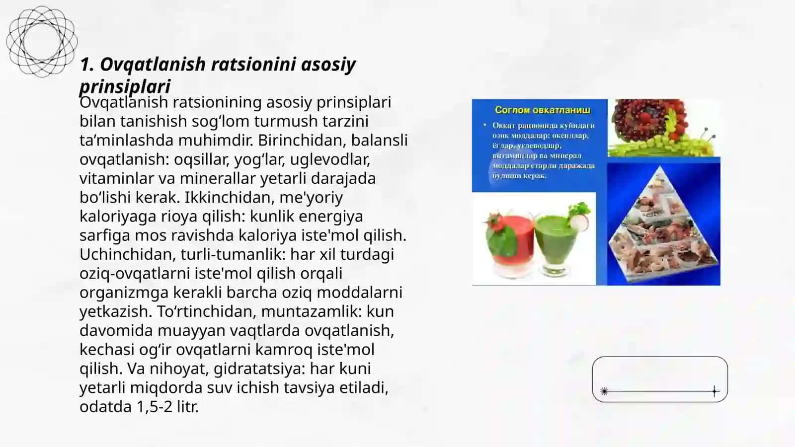 Tori ovqatlanish ratsionalini yaratish 3