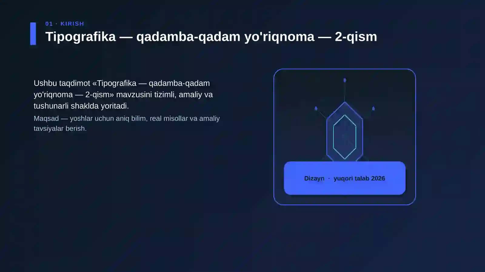 Tipografika — qadamba-qadam yo'riqnoma — 2-qism 3