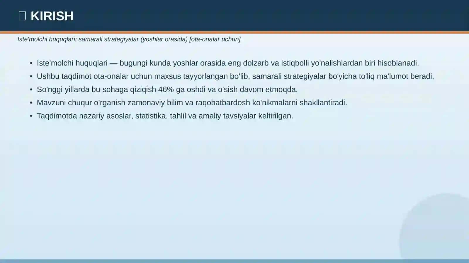 Iste'molchi huquqlari taqdimoti 3