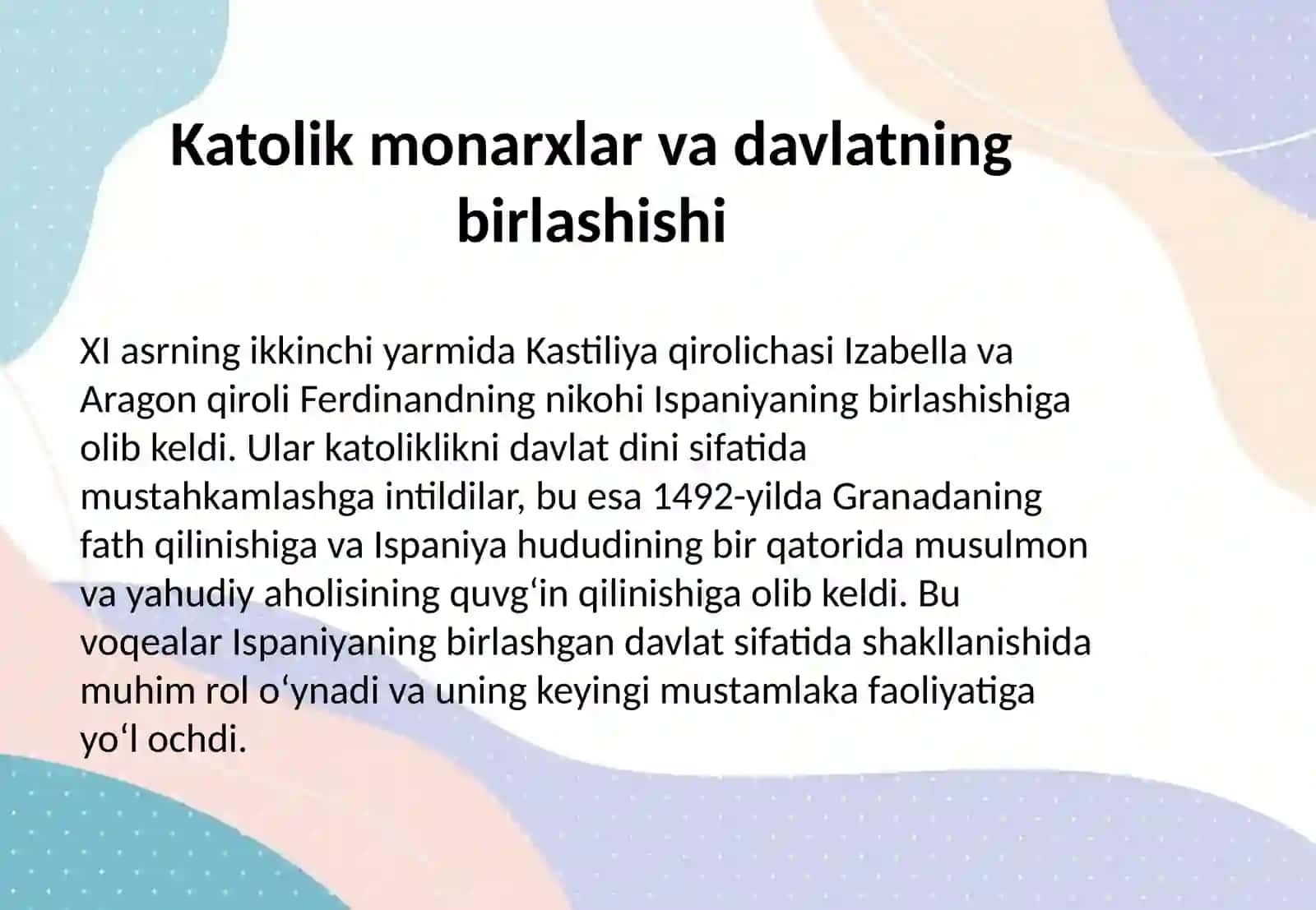 XI-XV ASRLARDA ISPANIYA 3