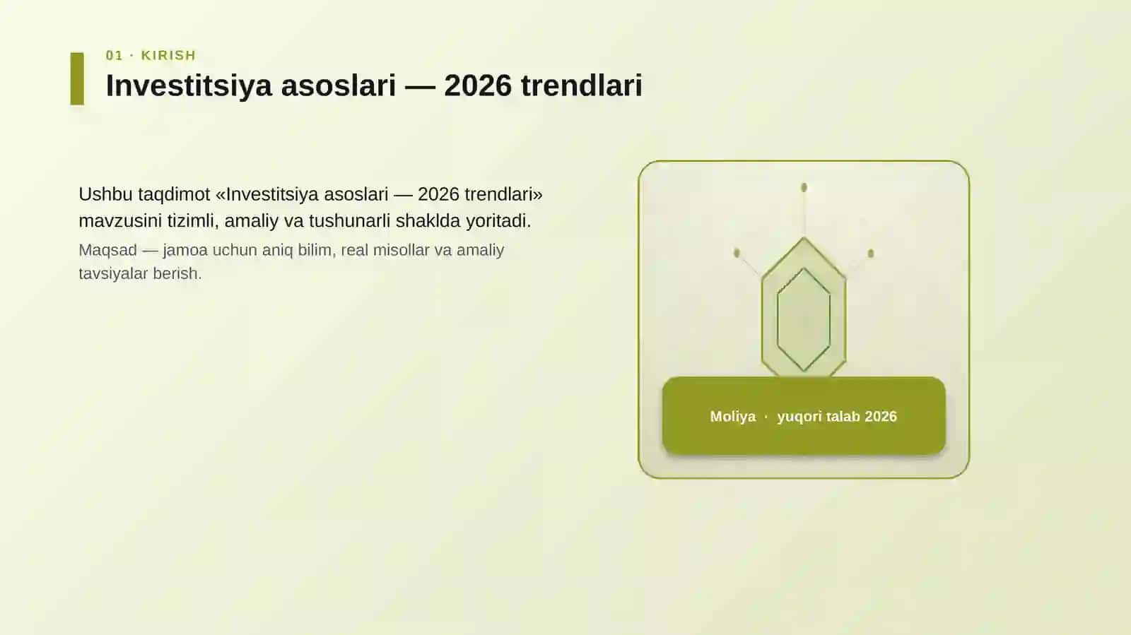 Investitsiya asoslari — 2026 trendlari 3