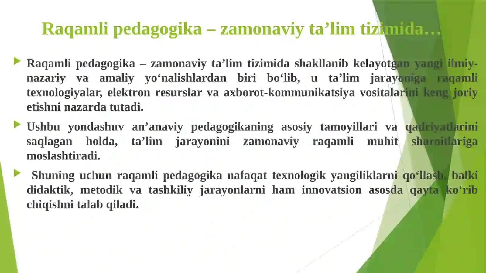 RAQAMLI PEDAGOGIKANING ASOSIY TUSHUNCHALARI VA KATEGORIYALARI 3
