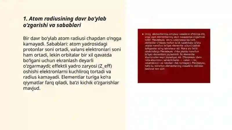 Elementlarning davriy oʻzgaruvchan xossalari 3