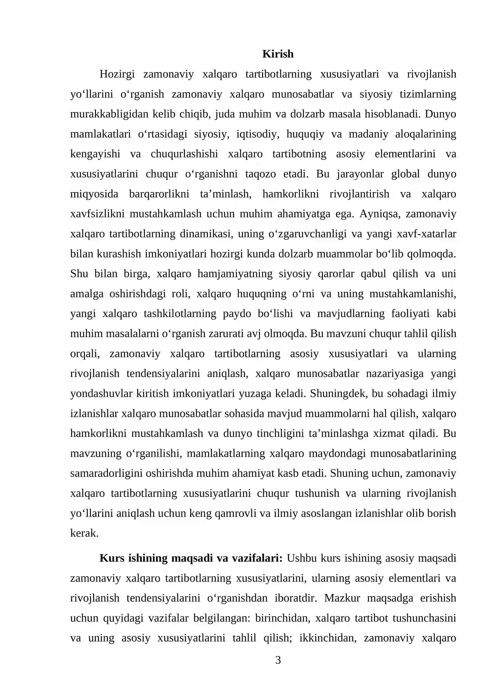 Zamonaviy xalqaro tartibotlarning xususiyatlari 3