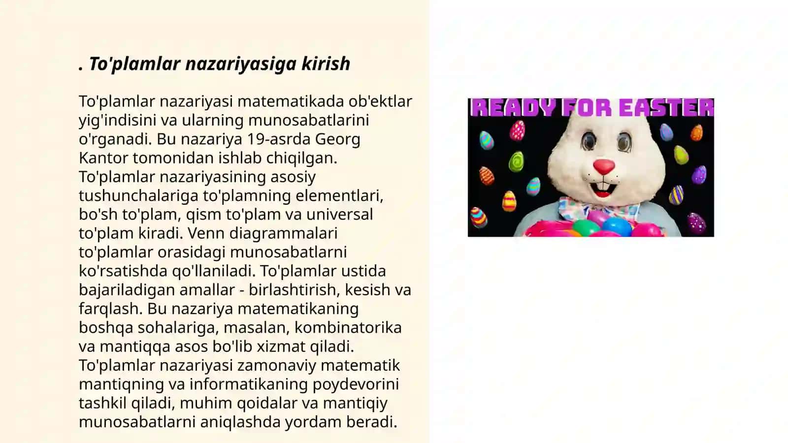 To'plamlar mavzusida video 3