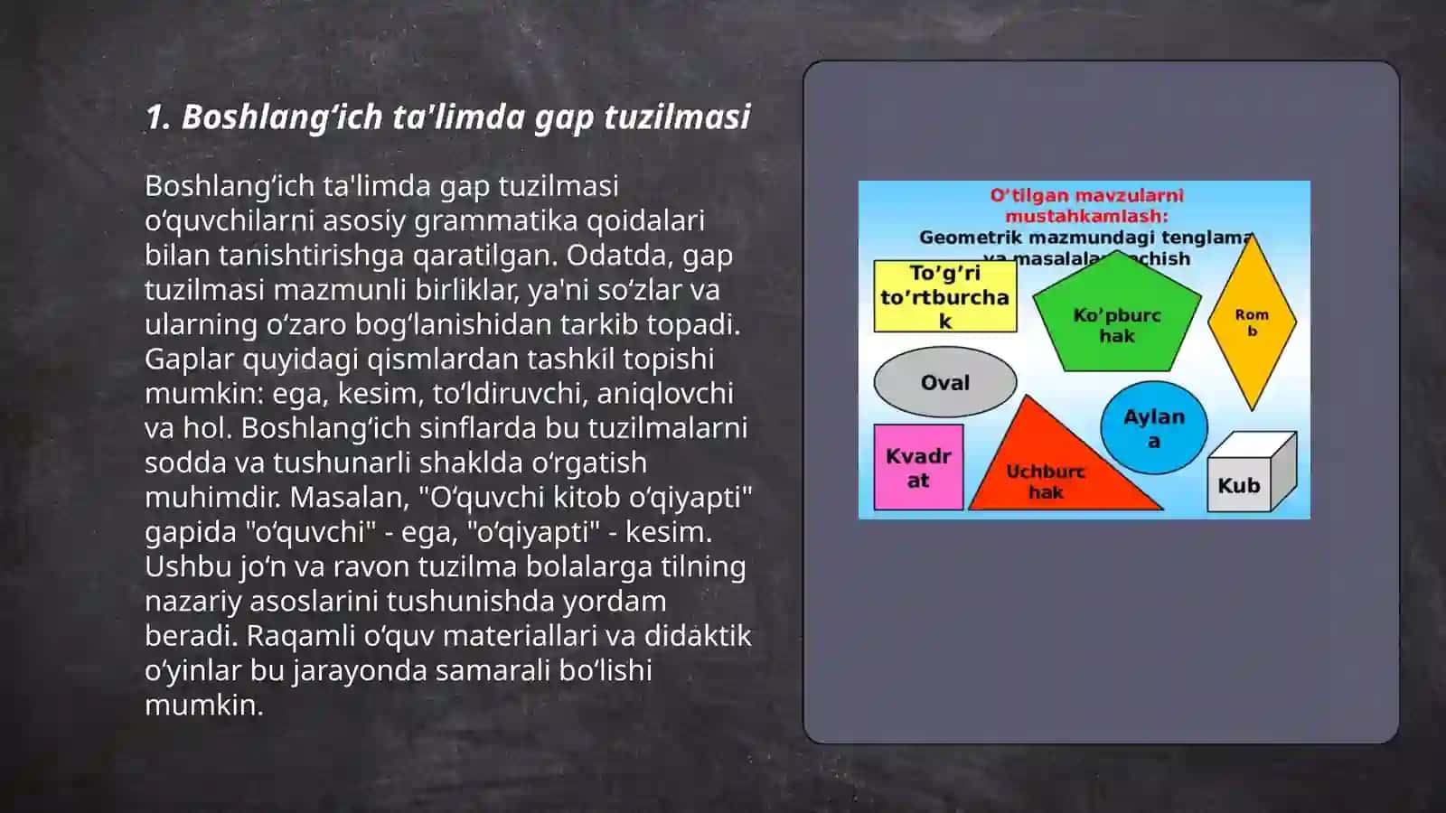 Boshlang‘ich talimda gap ustida ishlashdagi izchillik 3
