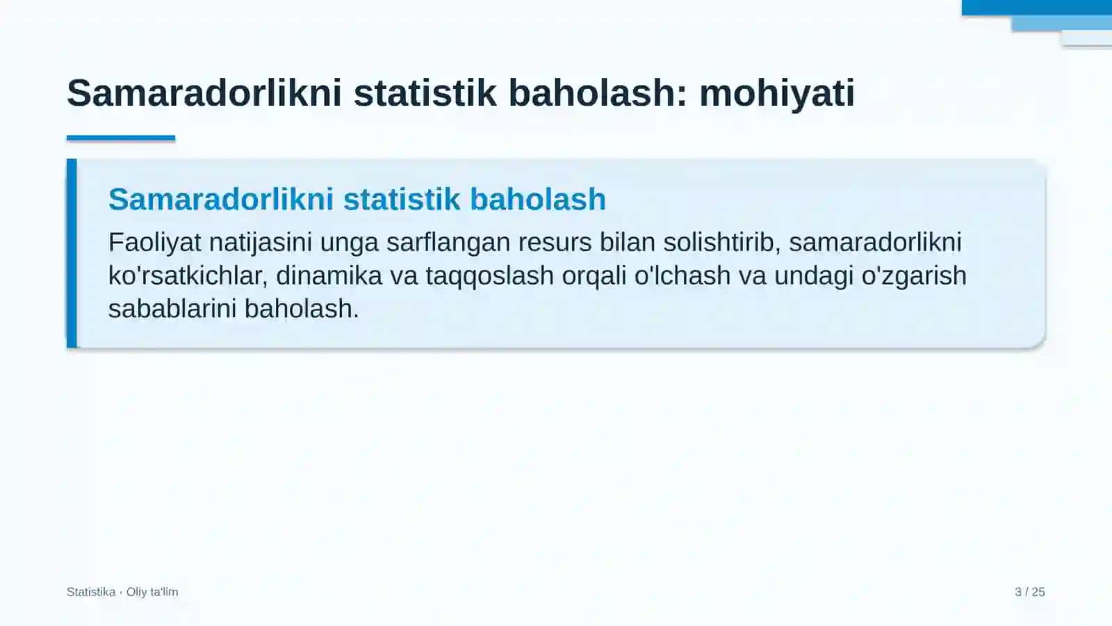 Fuqarolik sudlarida samaradorlikni statistik baholash 3