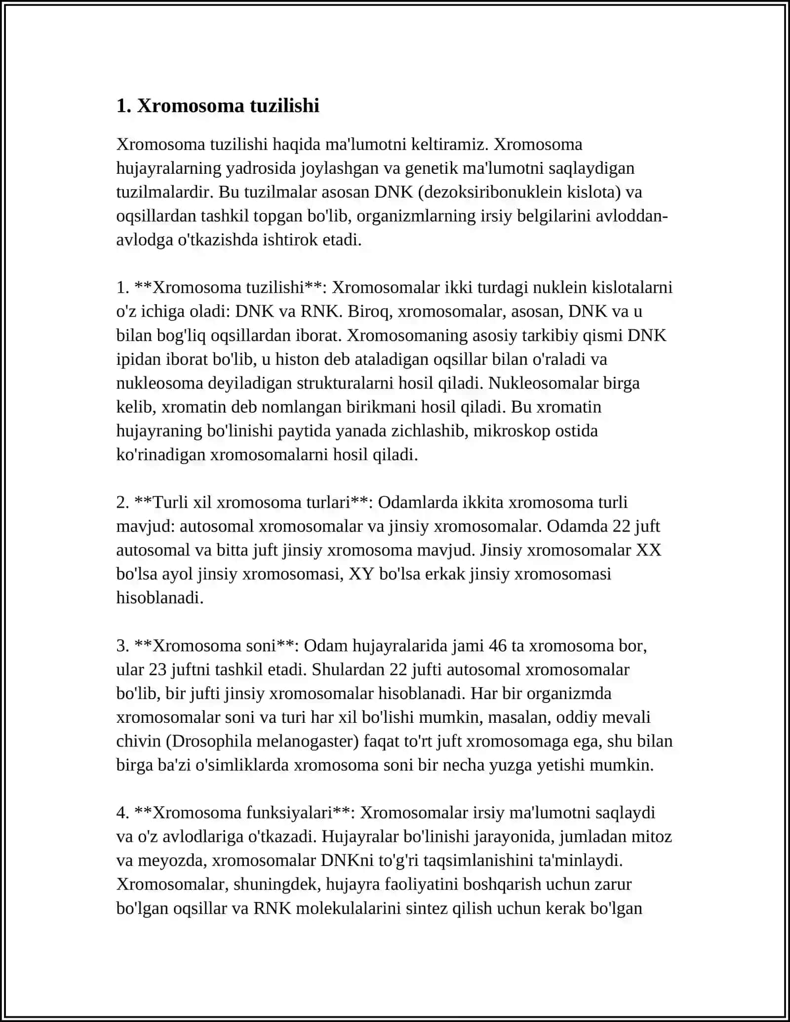 NOODATIY XROMOSOMALAR VA XROMOSOMA ANOMALIYALARI 3