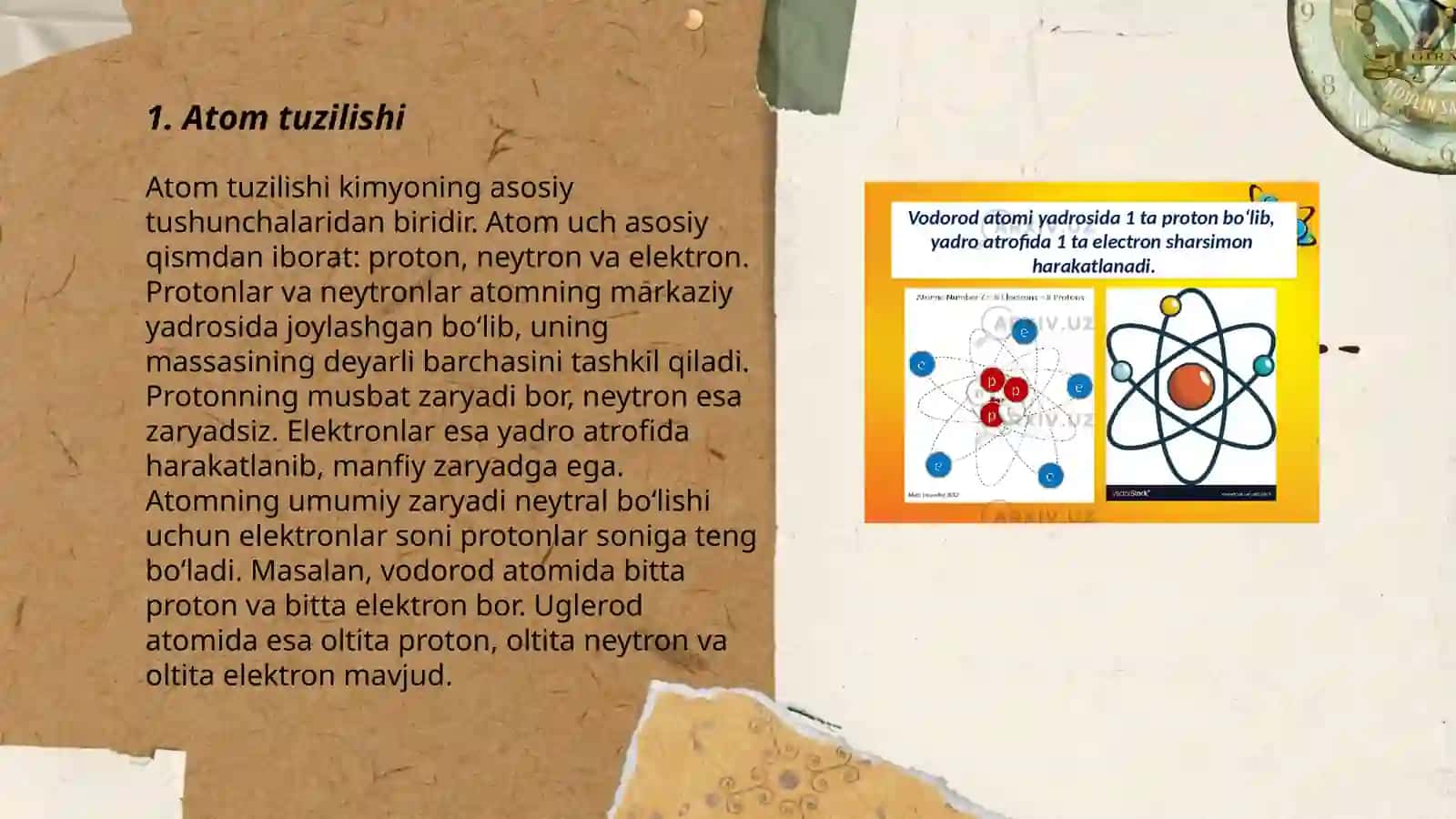 Atom fizikasi mavzular yuzasidan tahliliy taqdimot 3
