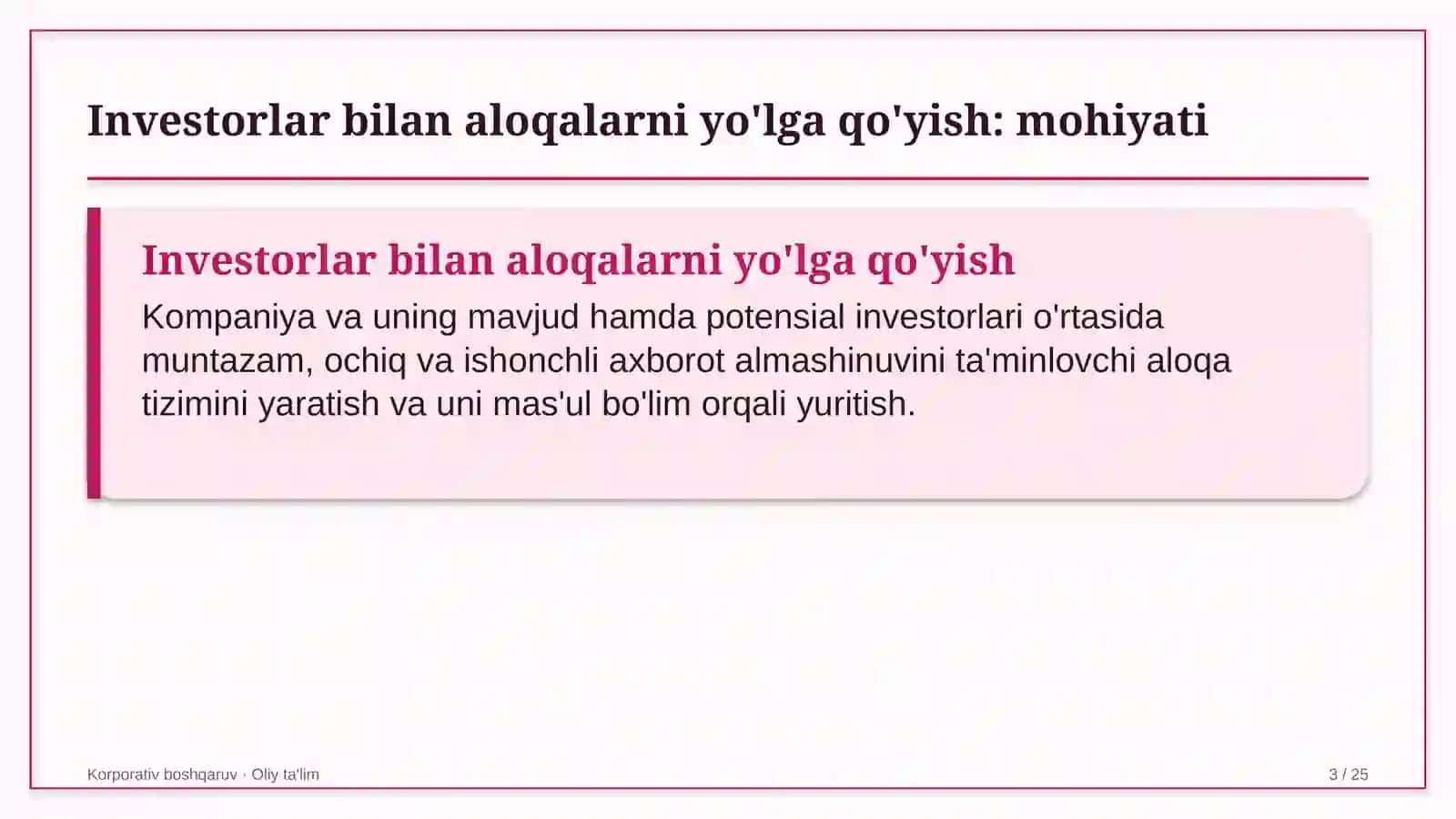 Dorivor o'simliklar yetishtirishda investorlar bilan aloqalarni yo'lga qo'yish 3