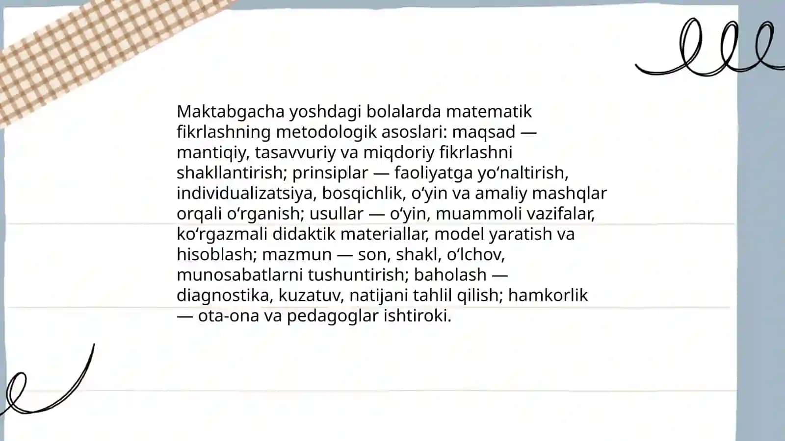 Maktabgacha yoshdagi bolalarning matematik rivojlanishining metodologik, psixofiziologik va psixologik-pedagogik asoslari 3