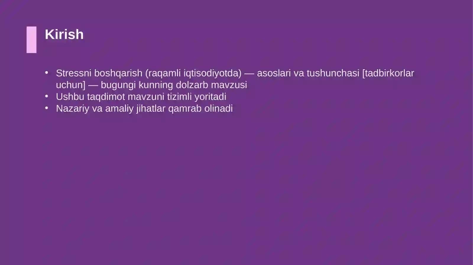 Stressni boshqarish (raqamli iqtisodiyotda) — asoslari va tushunchasi [tadbirkorlar uchun] 3