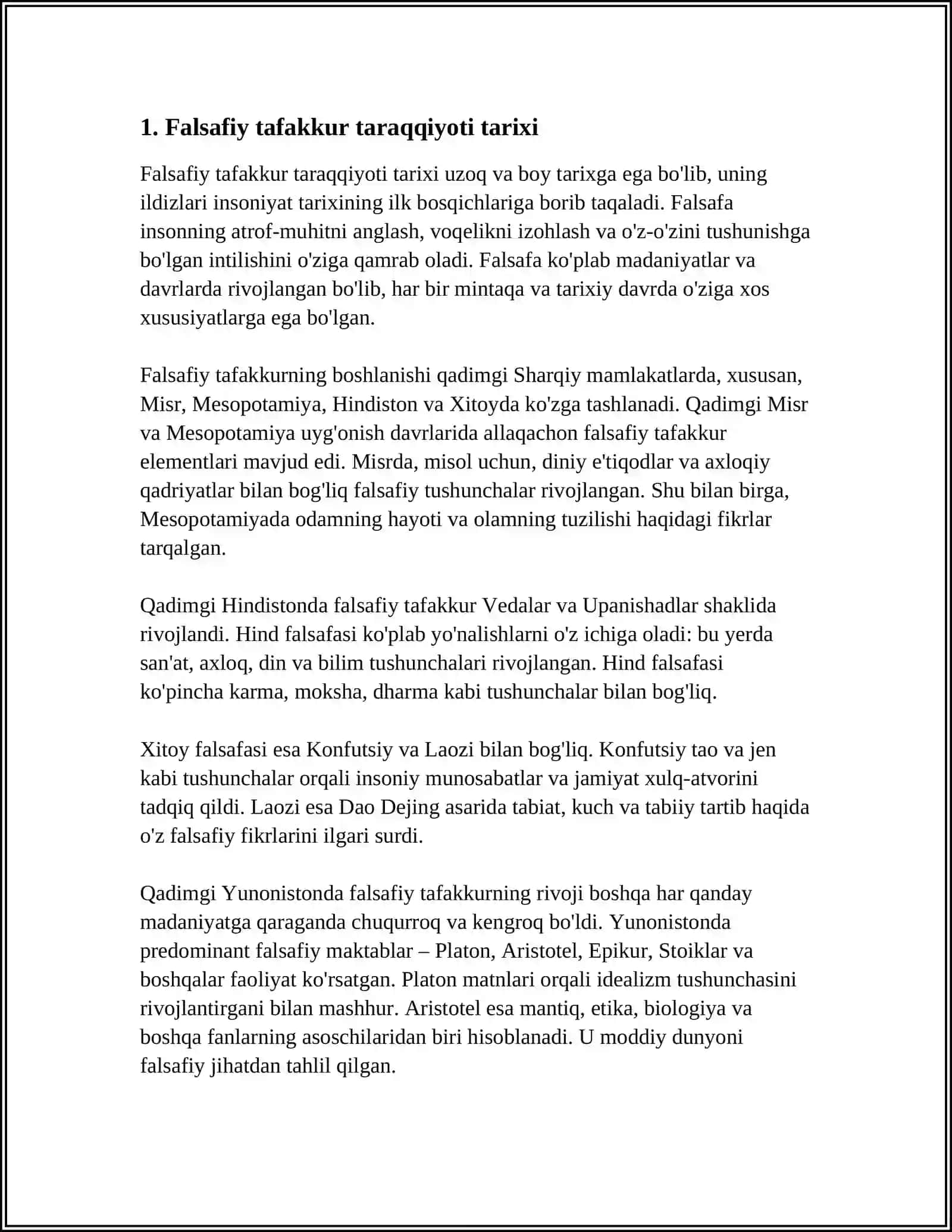 FALSAFIY TAFAKUR TARAQIYOT 3