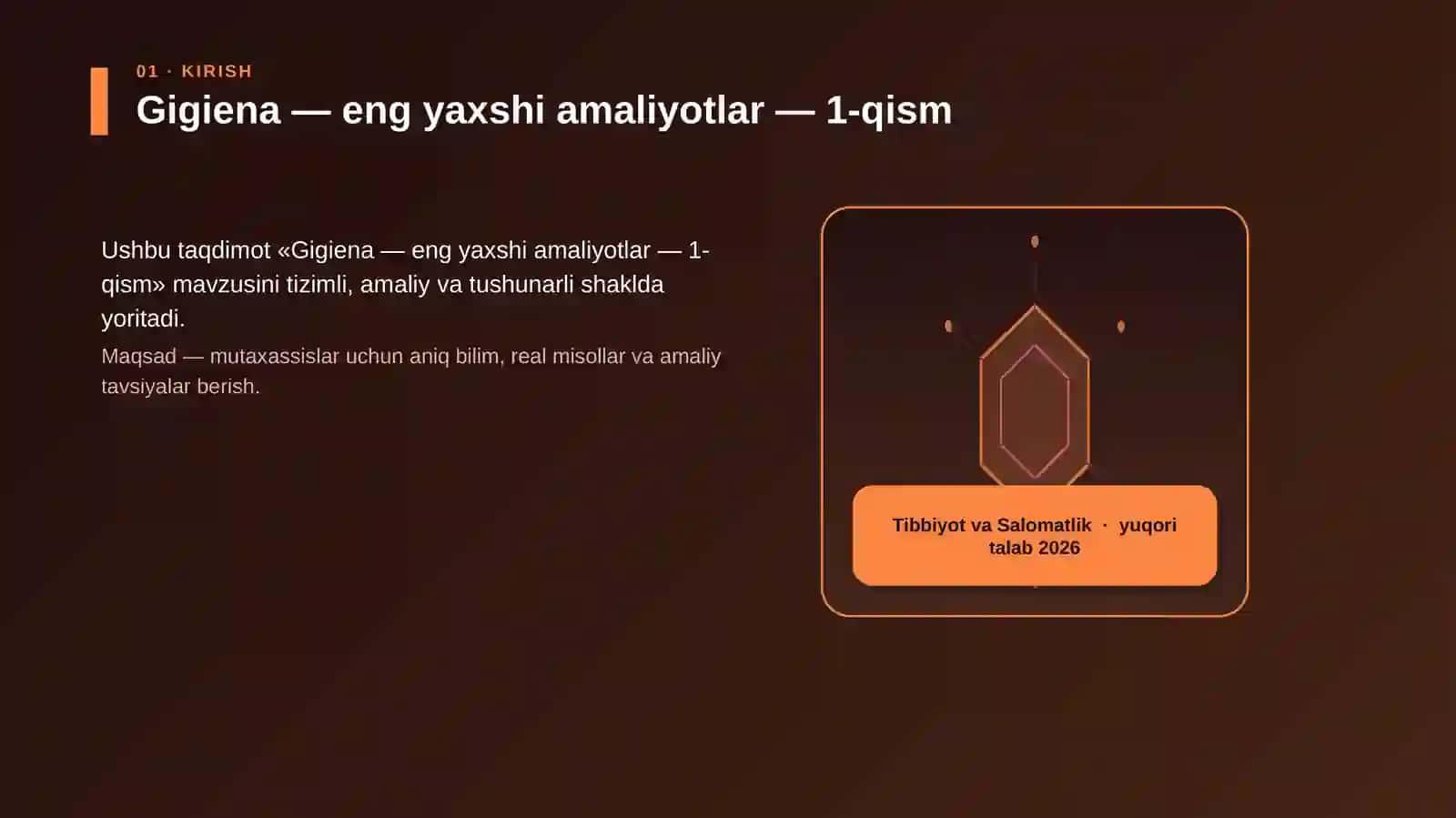 Gigiena — eng yaxshi amaliyotlar — 1-qism 3