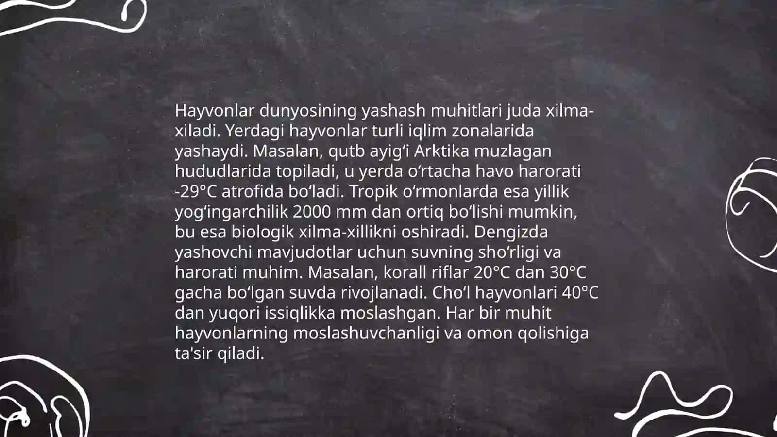 Hayvonot olamining yashash tarzi, ko'payishi va tarqalish turlari 3