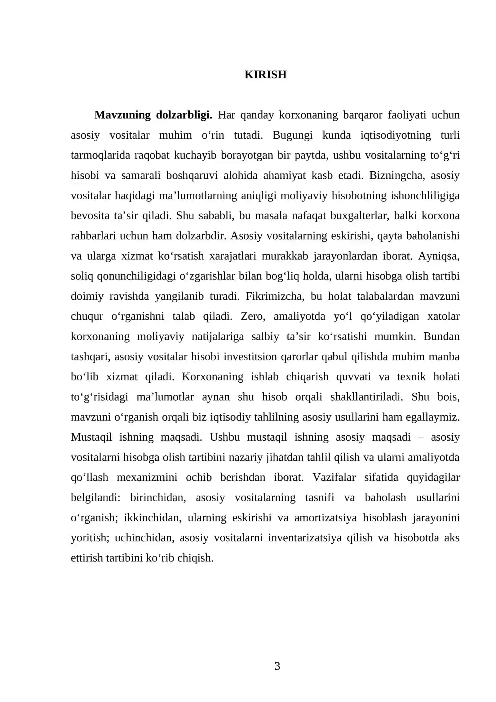 Asosiy vositalar hisobi 3