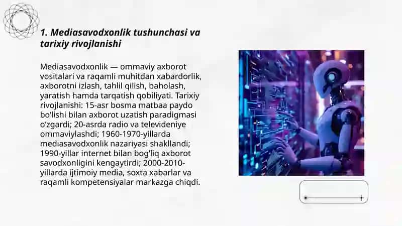 Mediasavodxonlik va axborot madaniyati evolyutsiyasi hamda jamiyatdagi ahamiyati 3