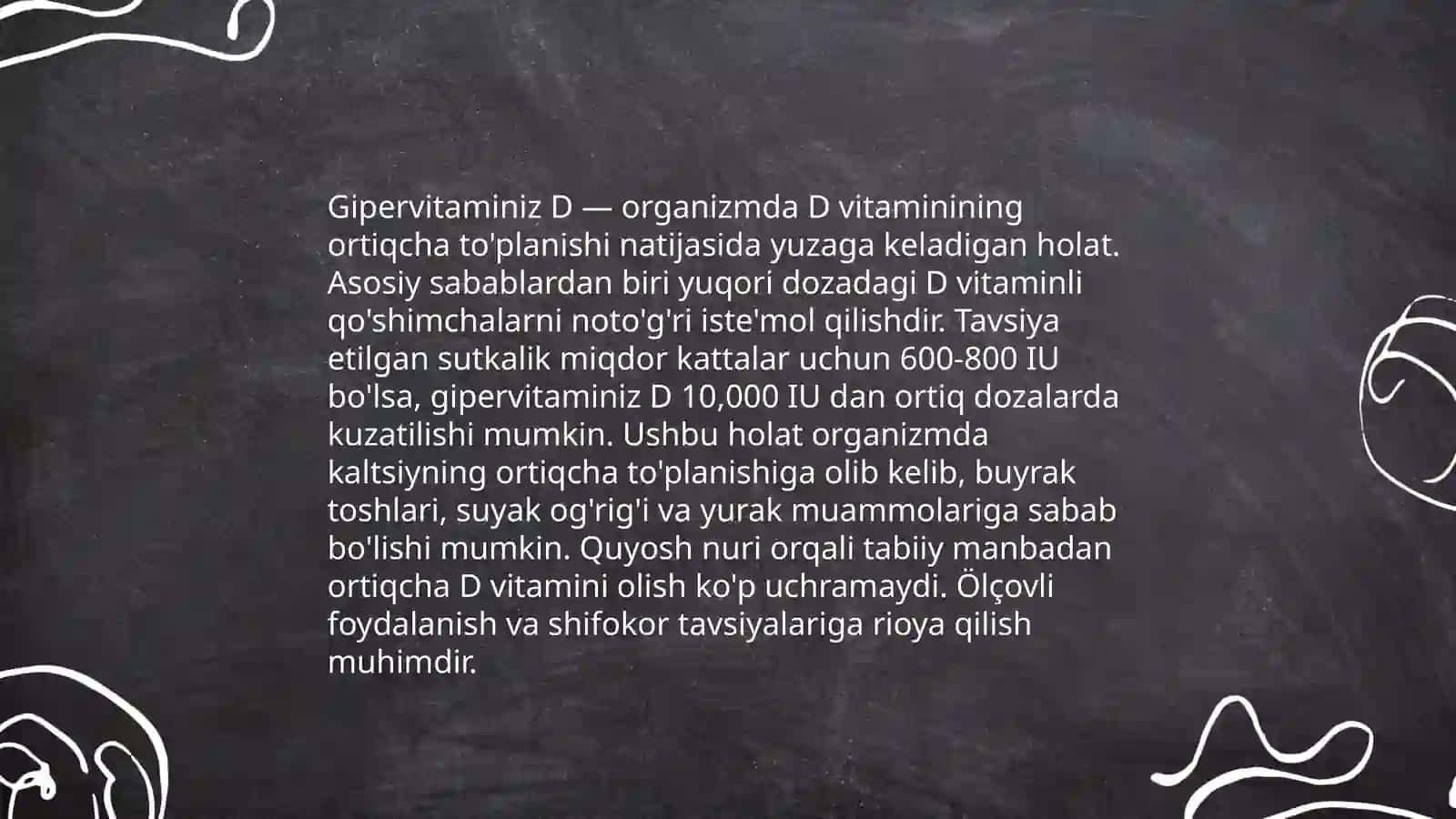 Gipervitaminiz D 3