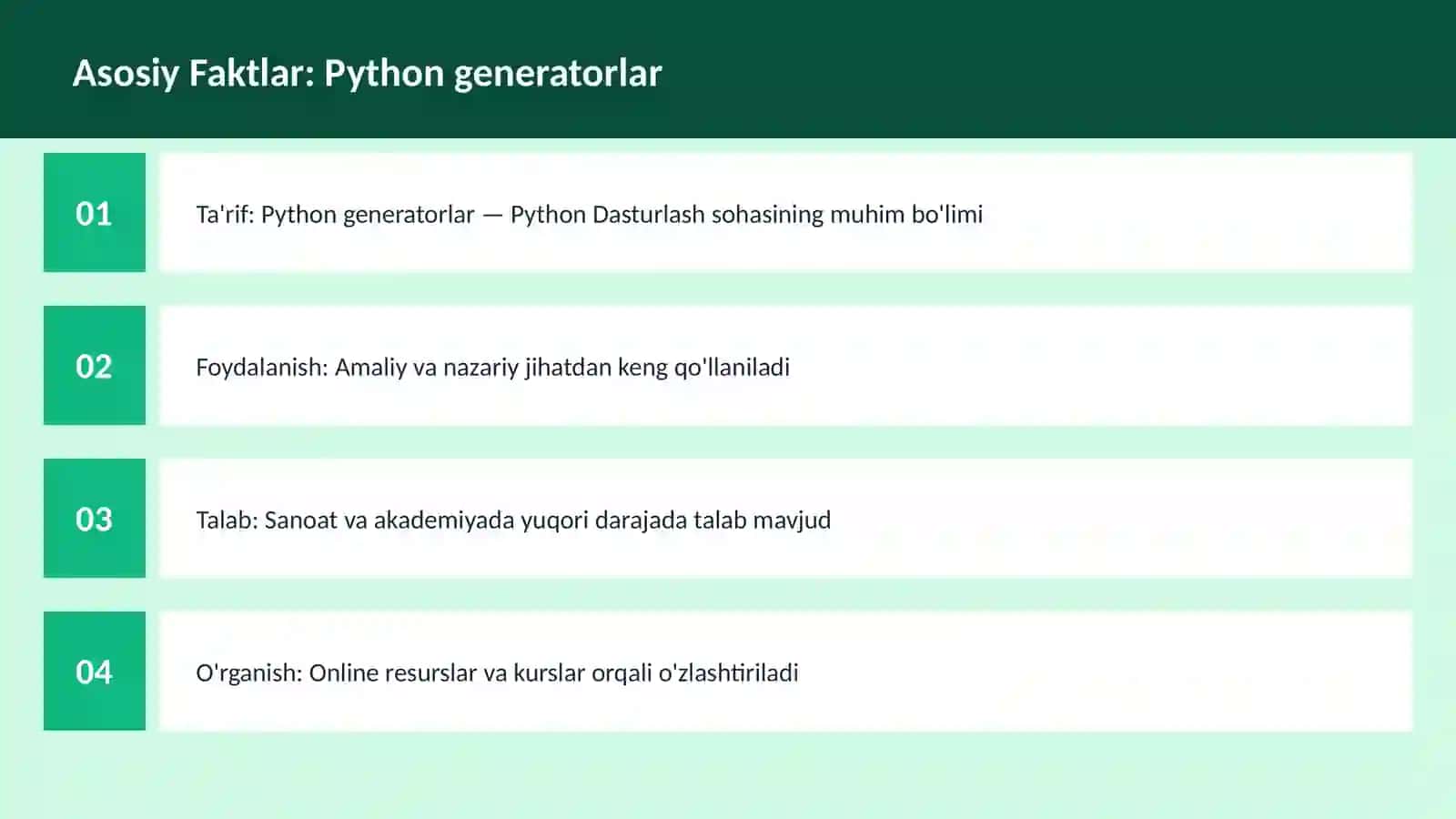 Python generatorlar 3
