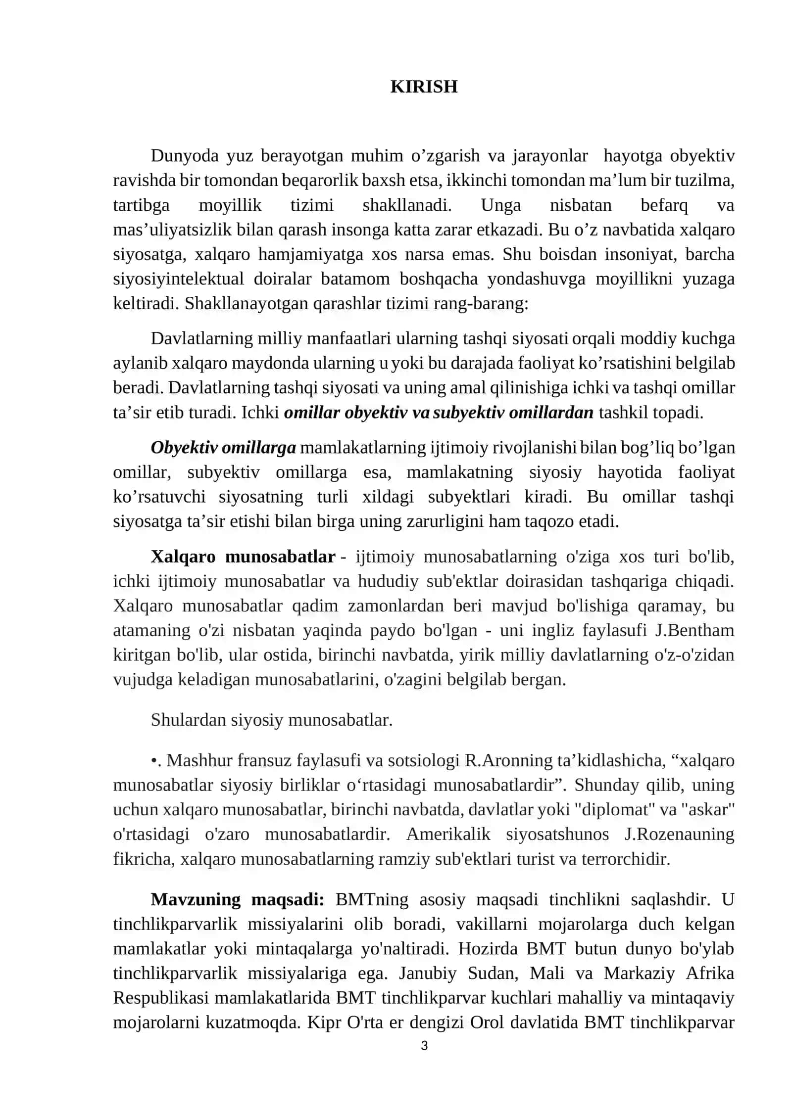 Hozirgi zamon xalqaro munosabatlari taraqqiyotining asosiy xususiyatlari 3