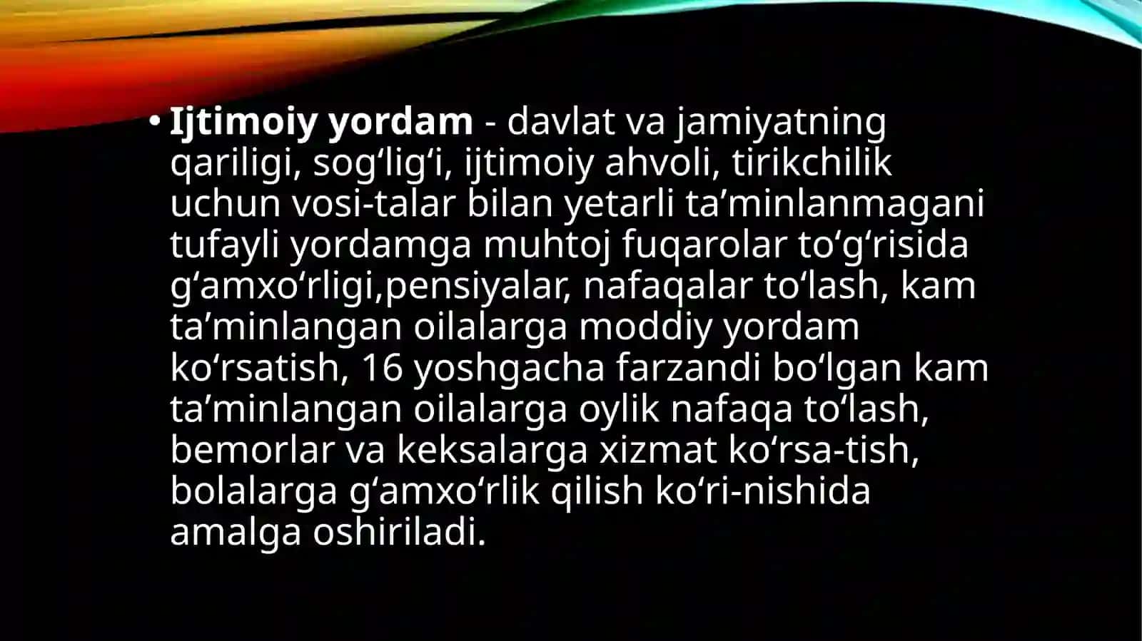 Ijtimoiy yordamga oid huquqiy munosabat 3